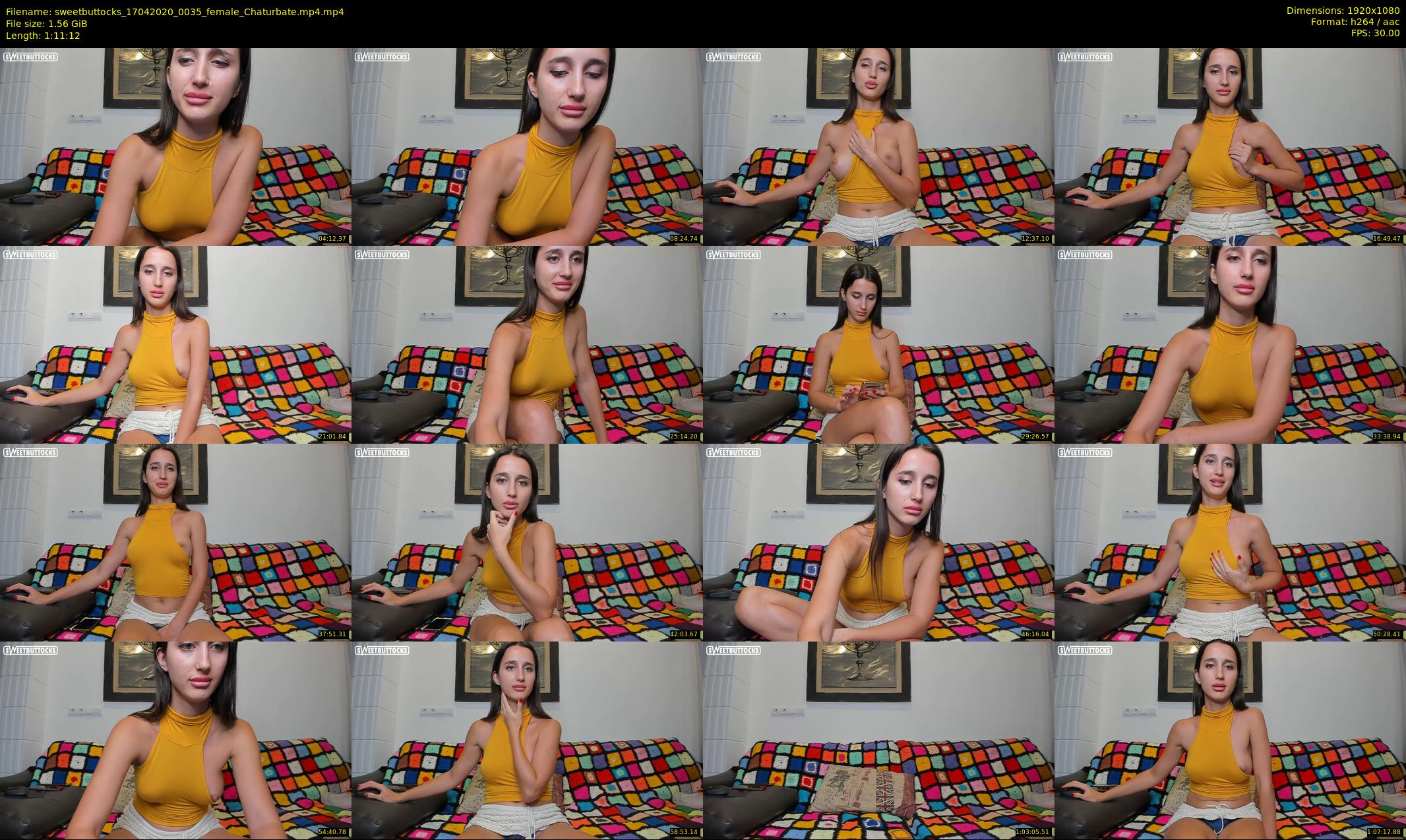 sweetbuttocks — 72 minute Chaturbate female cam show recording, 1080p, Apr 17, 2020