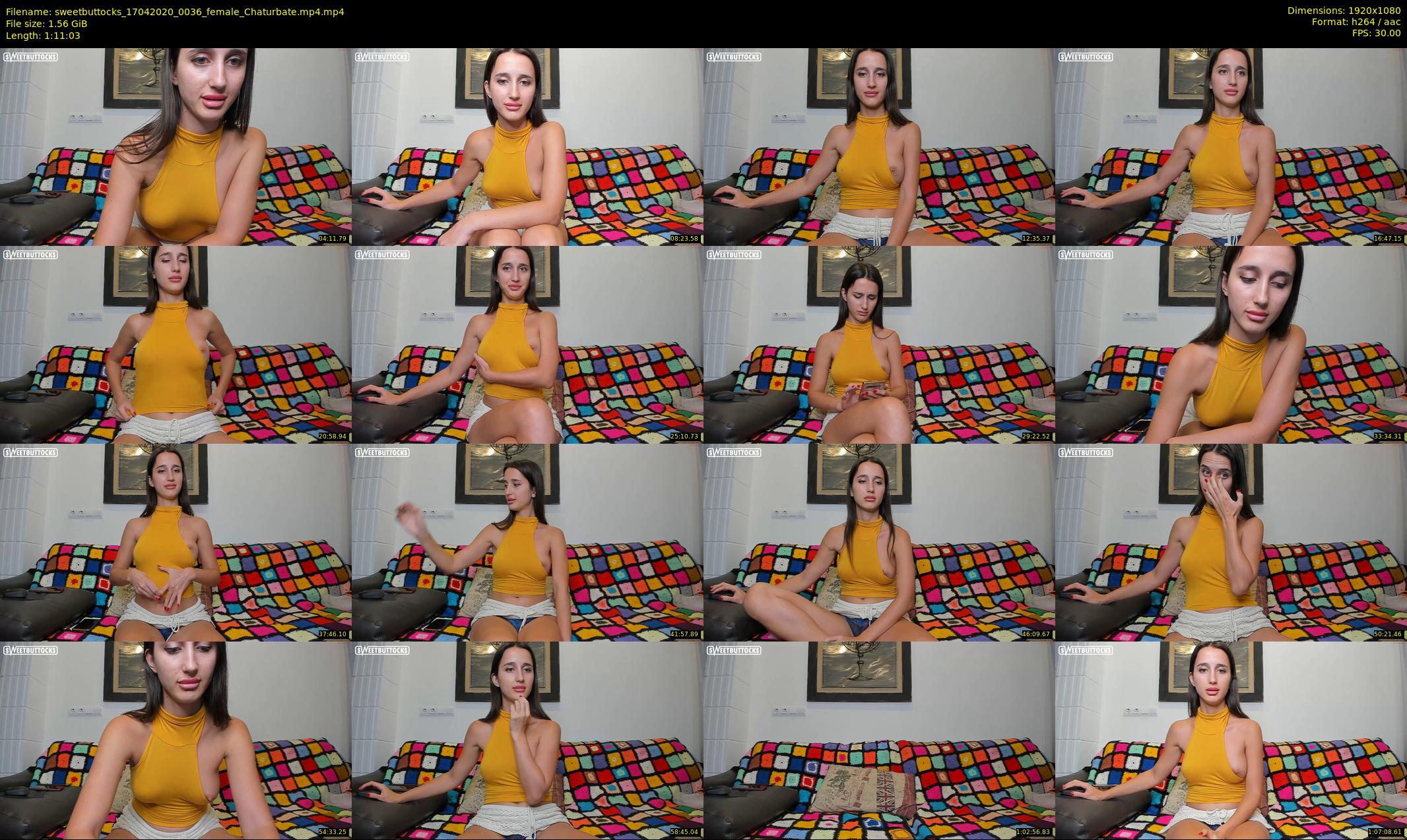 sweetbuttocks — 72 minute Chaturbate female cam show recording, 1080p, Apr 17, 2020