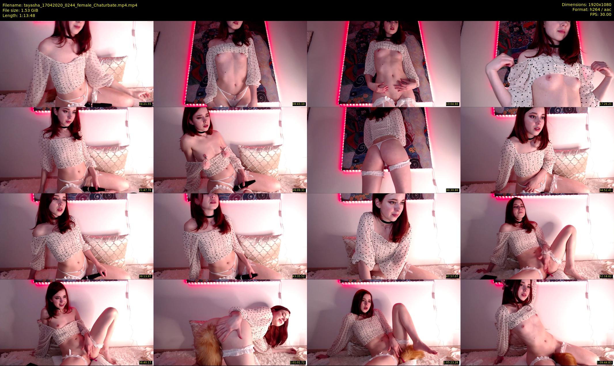 tayasha — 74 minute Chaturbate female cam show recording, 1080p, Apr 17, 2020