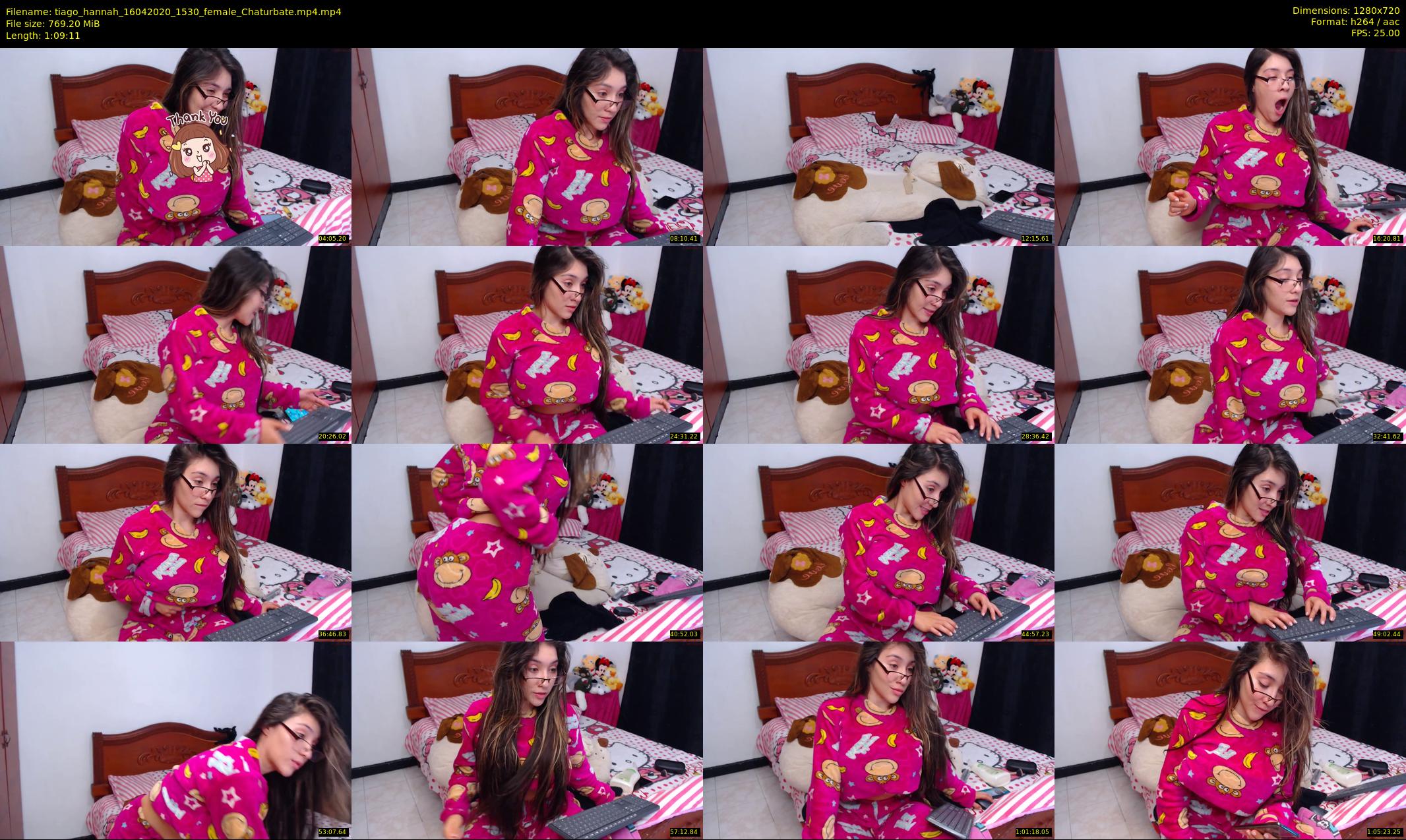 tiago_hannah — 70 minute Chaturbate couple cam show recording, 720p, Apr 16, 2020