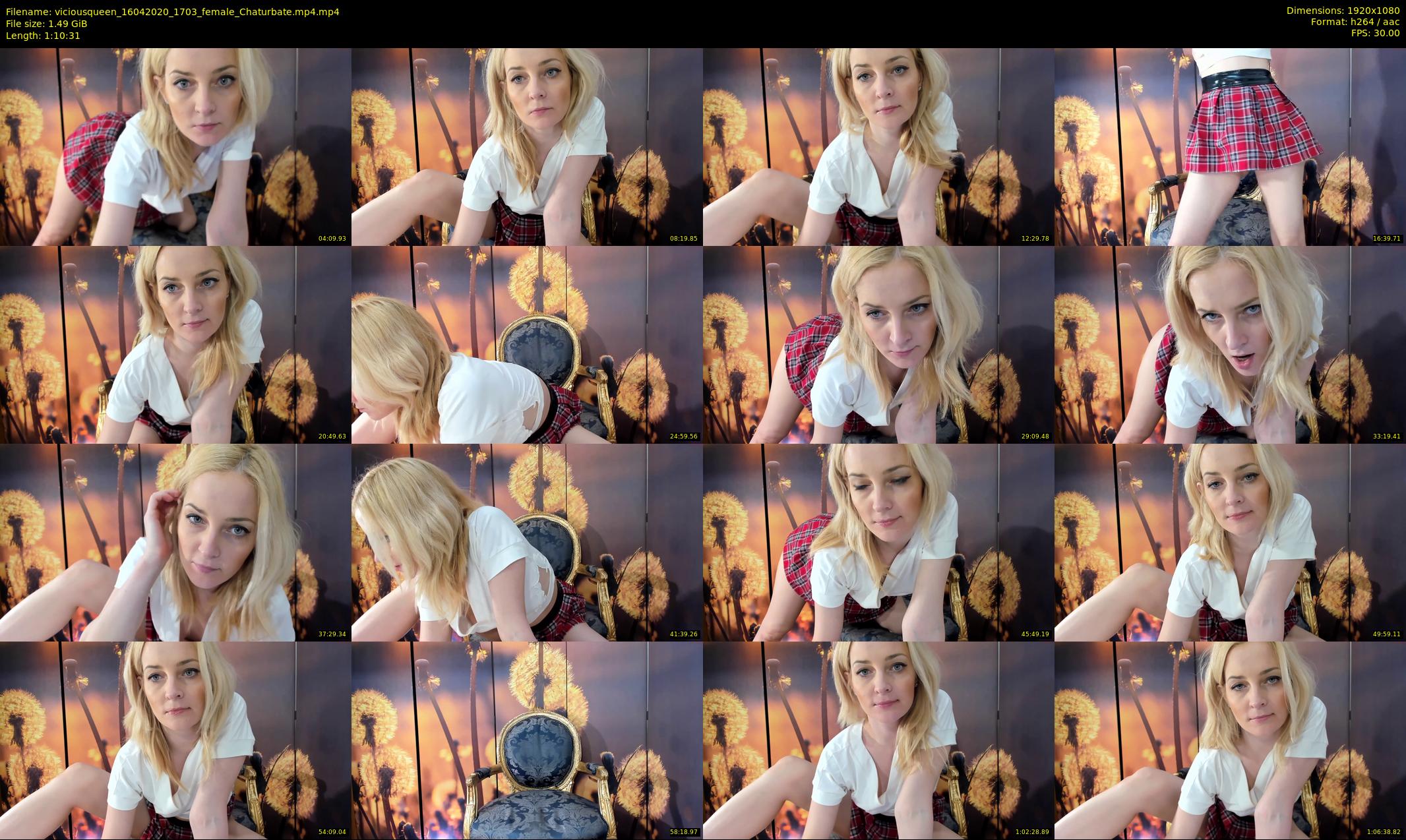 viciousqueen — 71 minute Chaturbate female cam show recording, 1080p, Apr 16, 2020