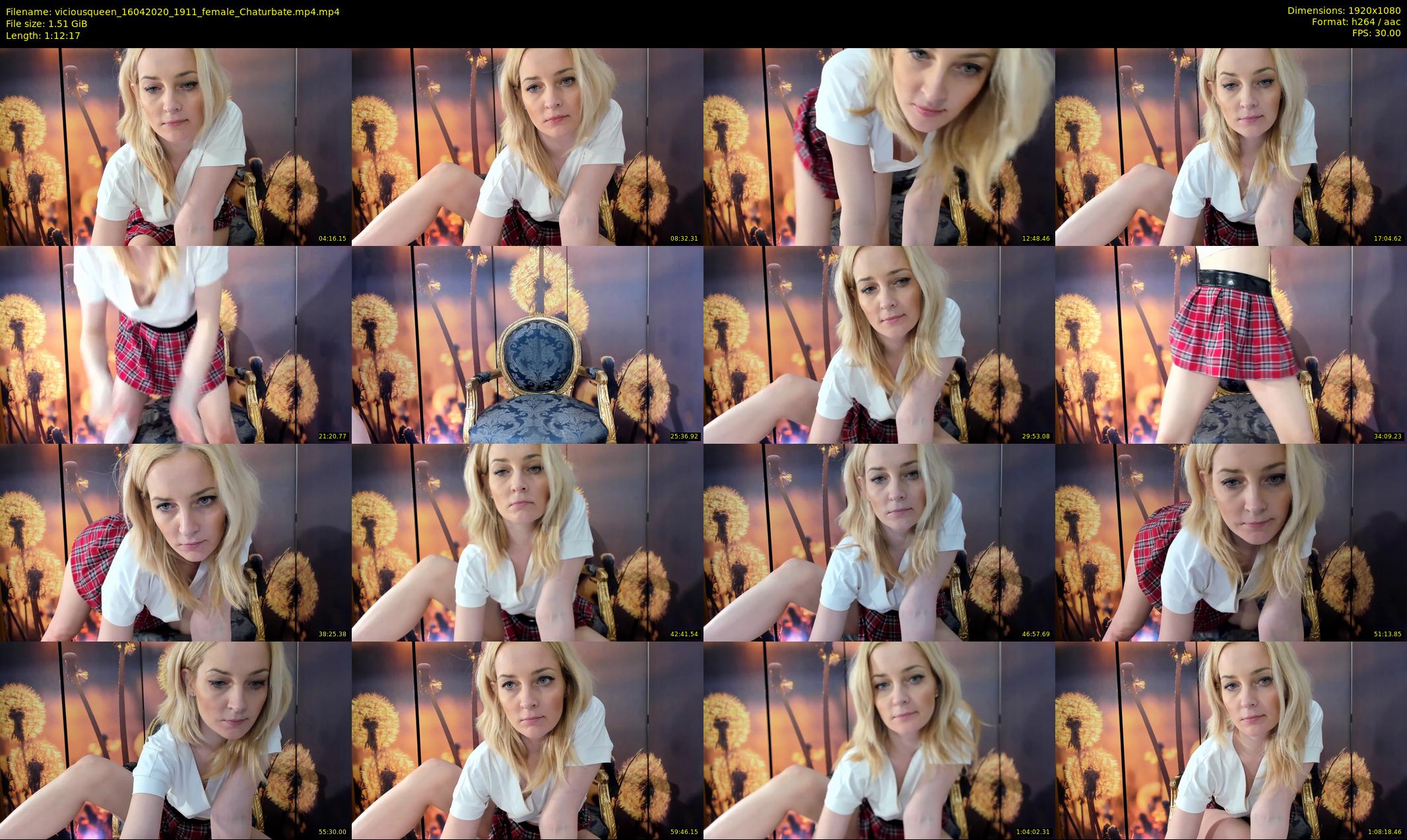 viciousqueen — 73 minute Chaturbate female cam show recording, 1080p, Apr 16, 2020