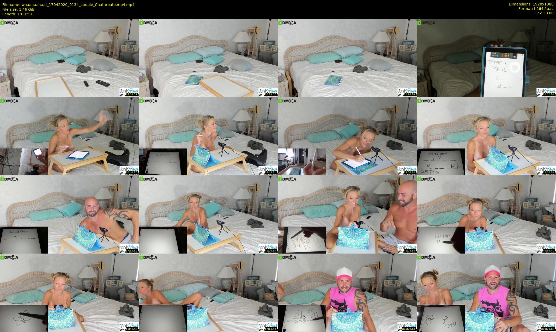 whaaaaaaaat — 70 minute Chaturbate couple cam show recording, 1080p, Apr 17, 2020