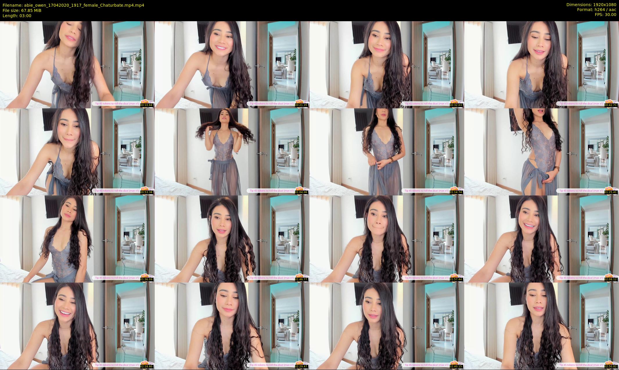 abie_owen — 3 minute Chaturbate female cam show recording, 1080p, Apr 17, 2020