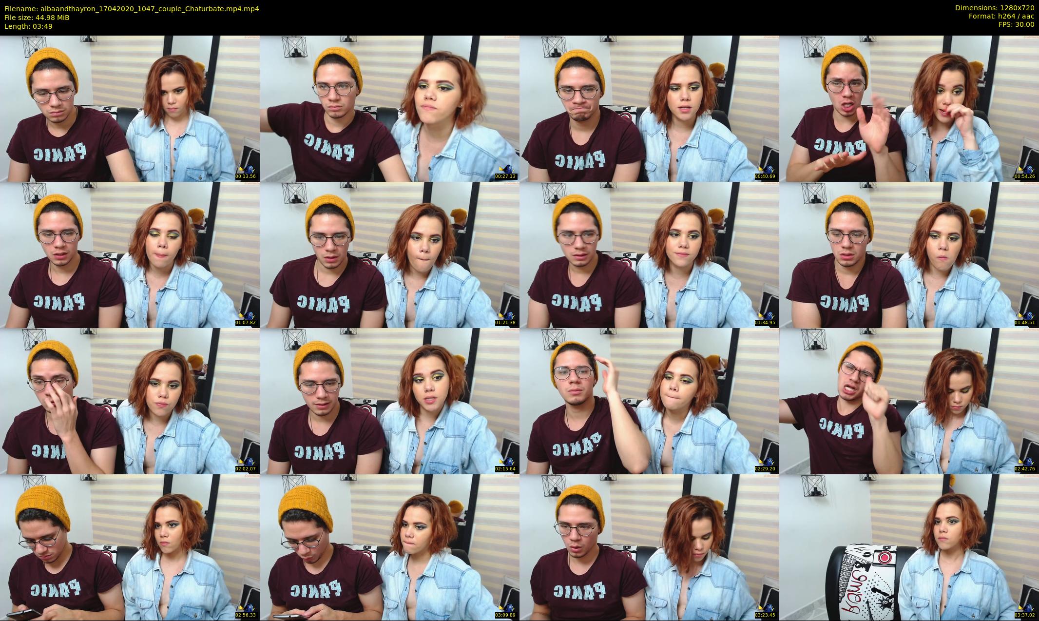 albaandthayron — 4 minute Chaturbate couple cam show recording, 720p, Apr 17, 2020