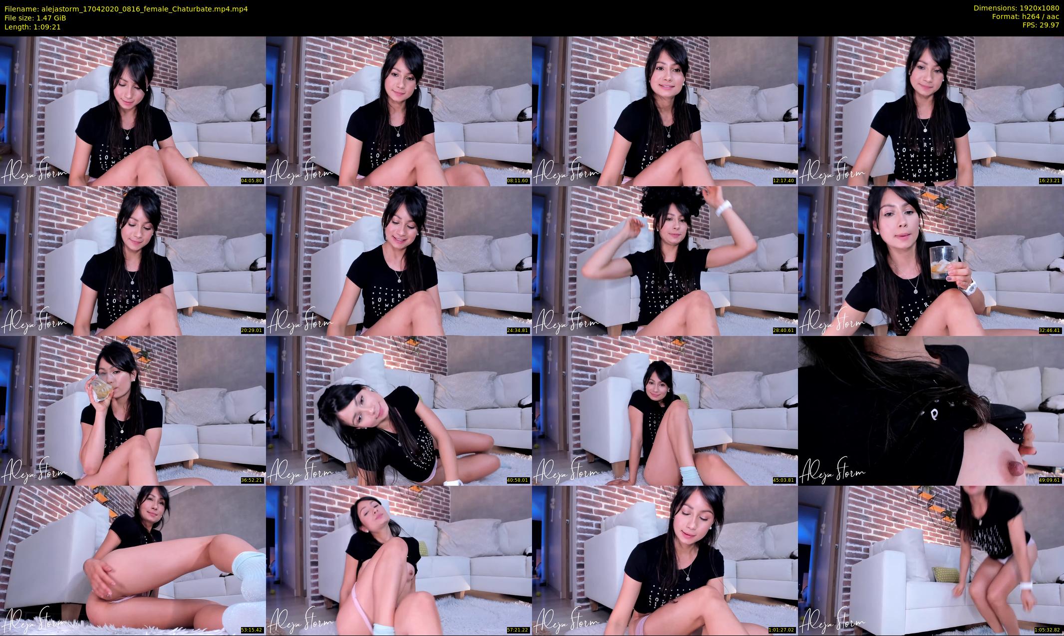 alejastorm — 70 minute Chaturbate female cam show recording, 1080p, Apr 17, 2020
