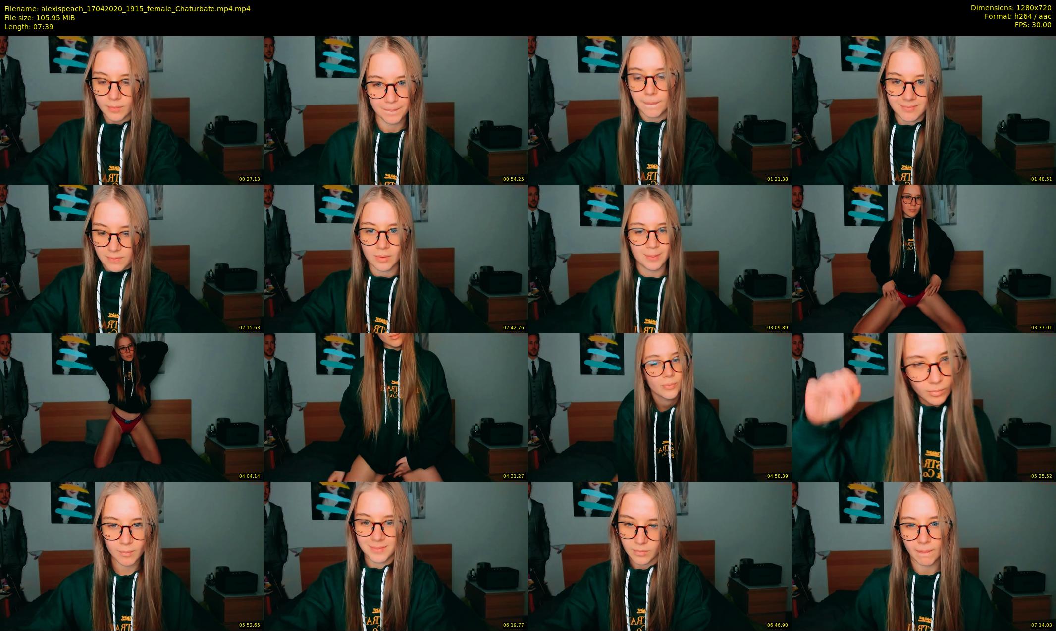 alexispeach — 8 minute Chaturbate female cam show recording, 720p, Apr 17, 2020