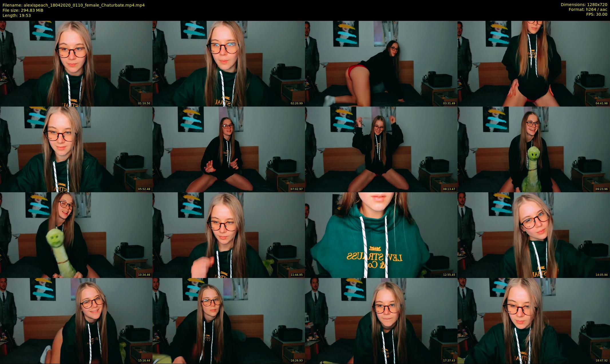 alexispeach — 20 minute Chaturbate female cam show recording, 720p, Apr 18, 2020