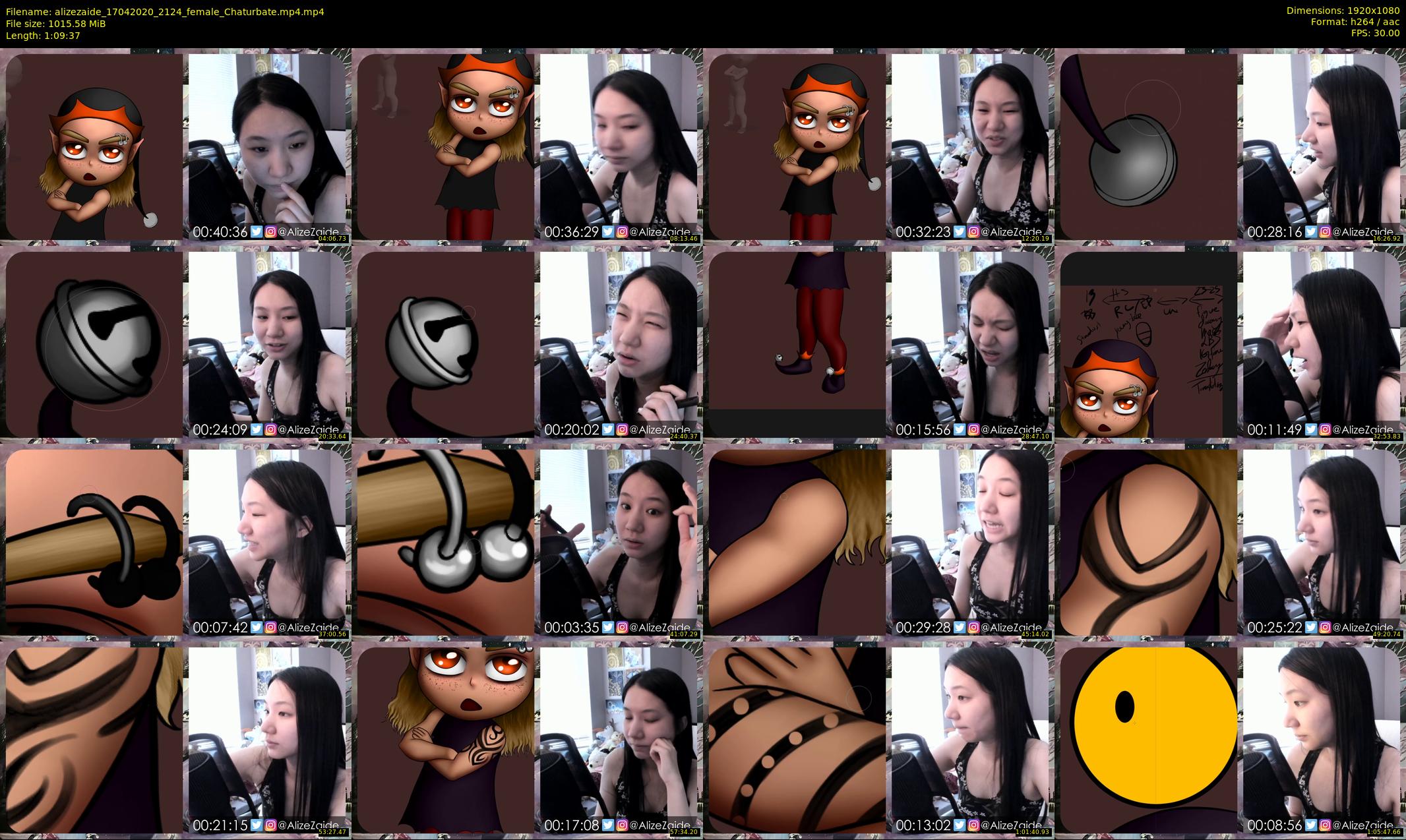 alizezaide — 70 minute Chaturbate female cam show recording, 1080p, Apr 17, 2020