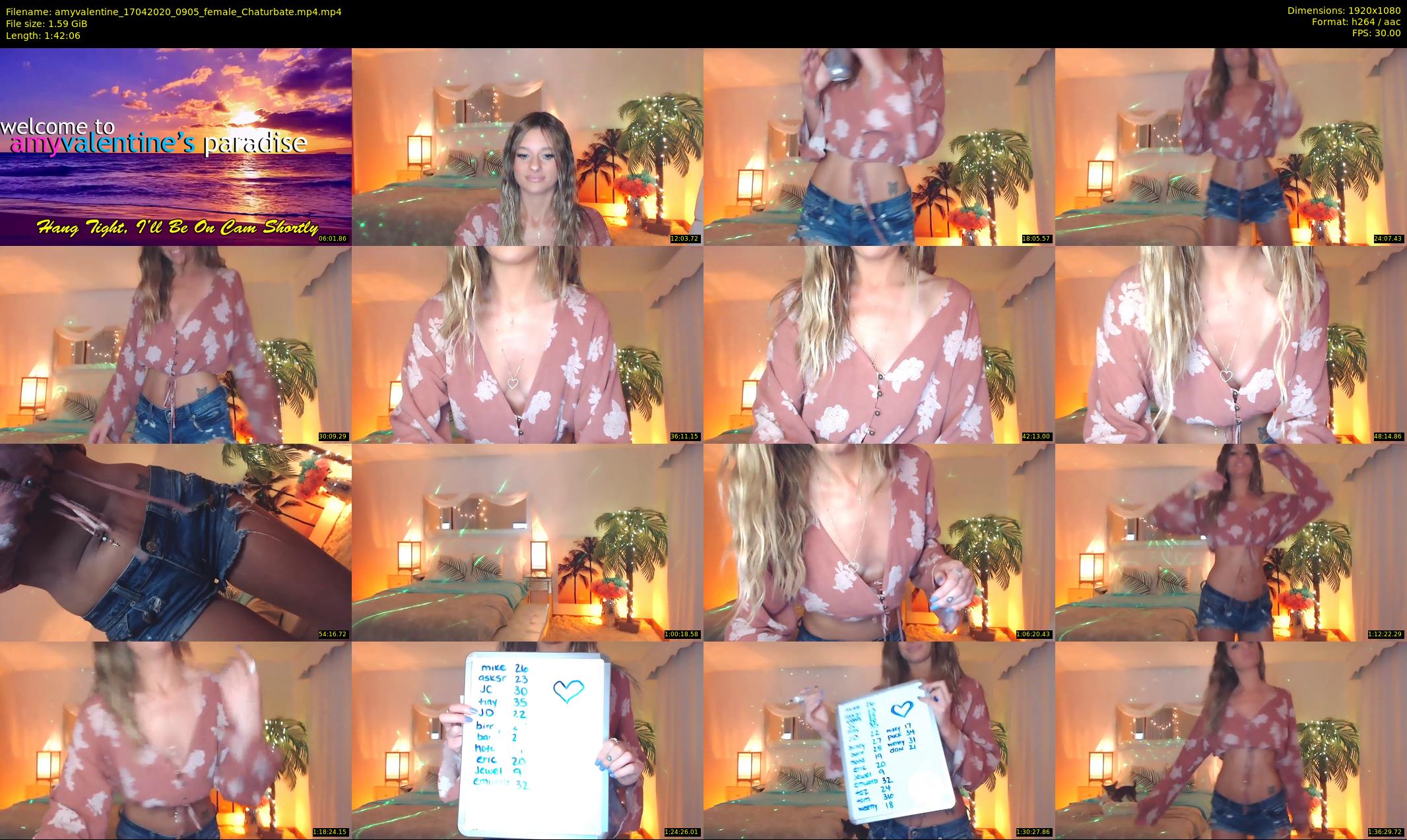 amyvalentine — 103 minute Chaturbate female cam show recording, 1080p, Apr 17, 2020