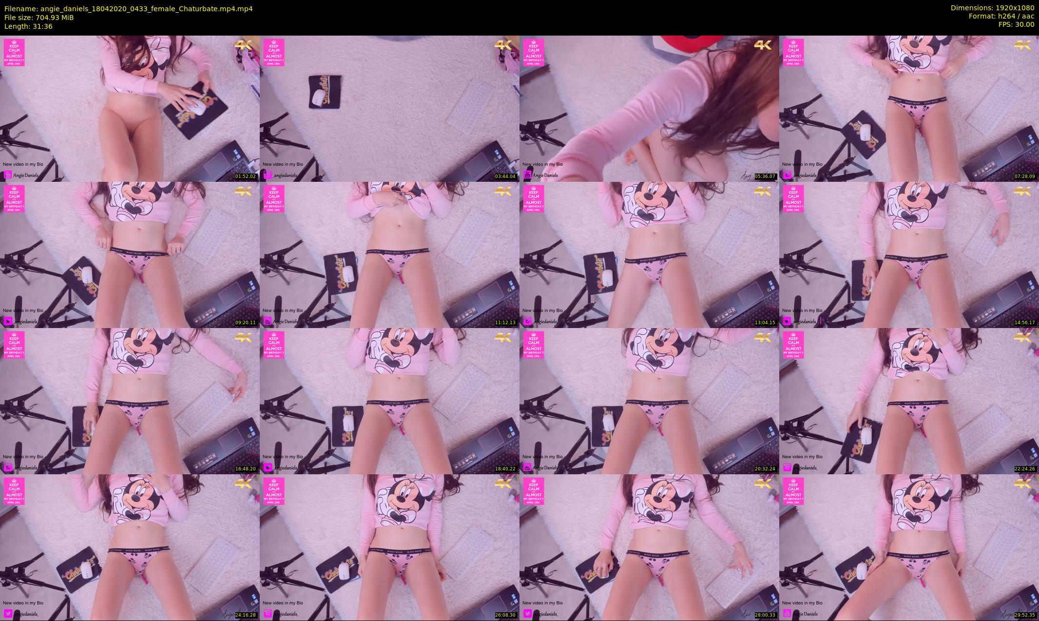 angie_daniels — 32 minute Chaturbate female cam show recording, 1080p, Apr 18, 2020