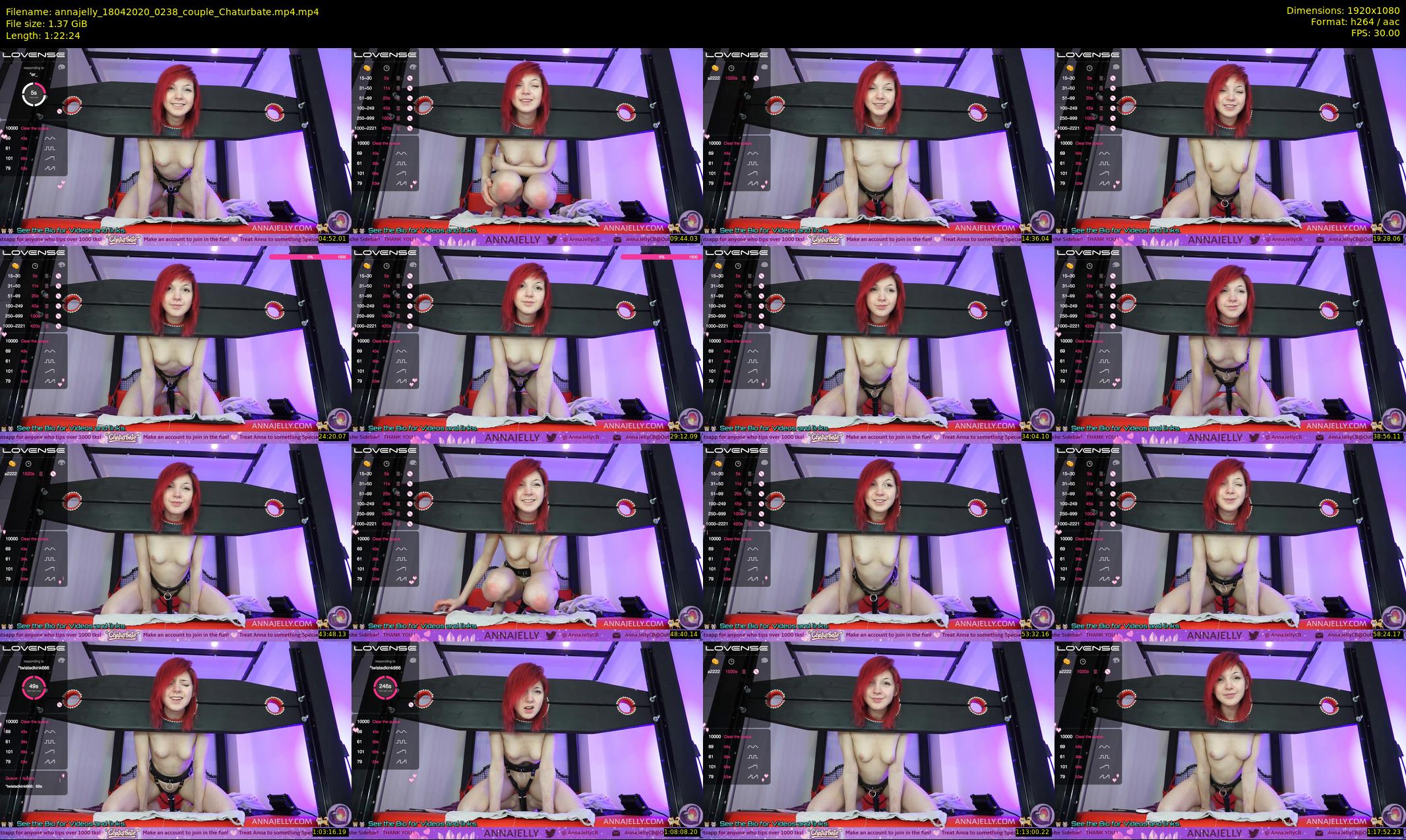 annajelly — 83 minute Chaturbate couple cam show recording, 1080p, Apr 18, 2020