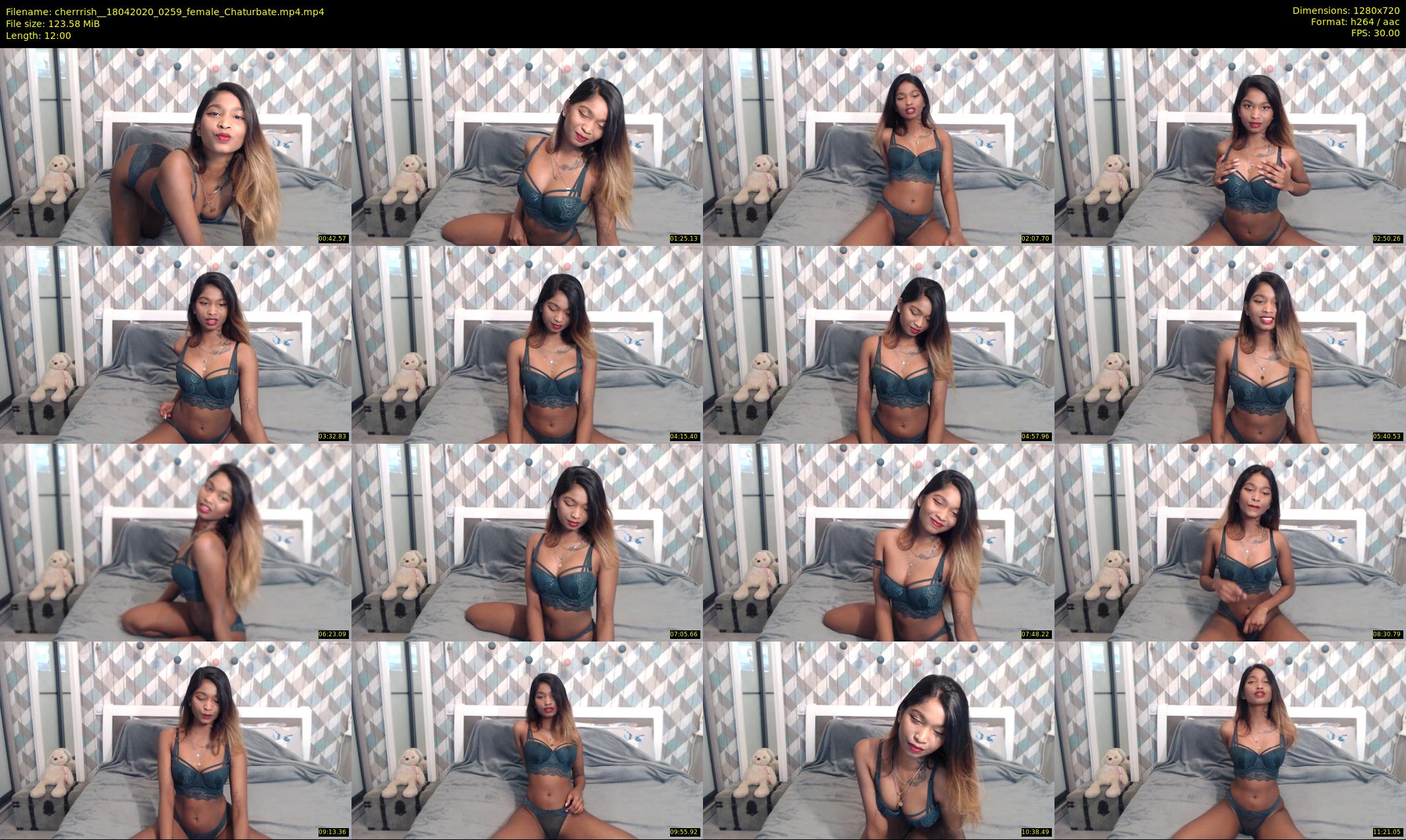 cherrrish_ — 12 minute Chaturbate female cam show recording, 720p, Apr 18, 2020