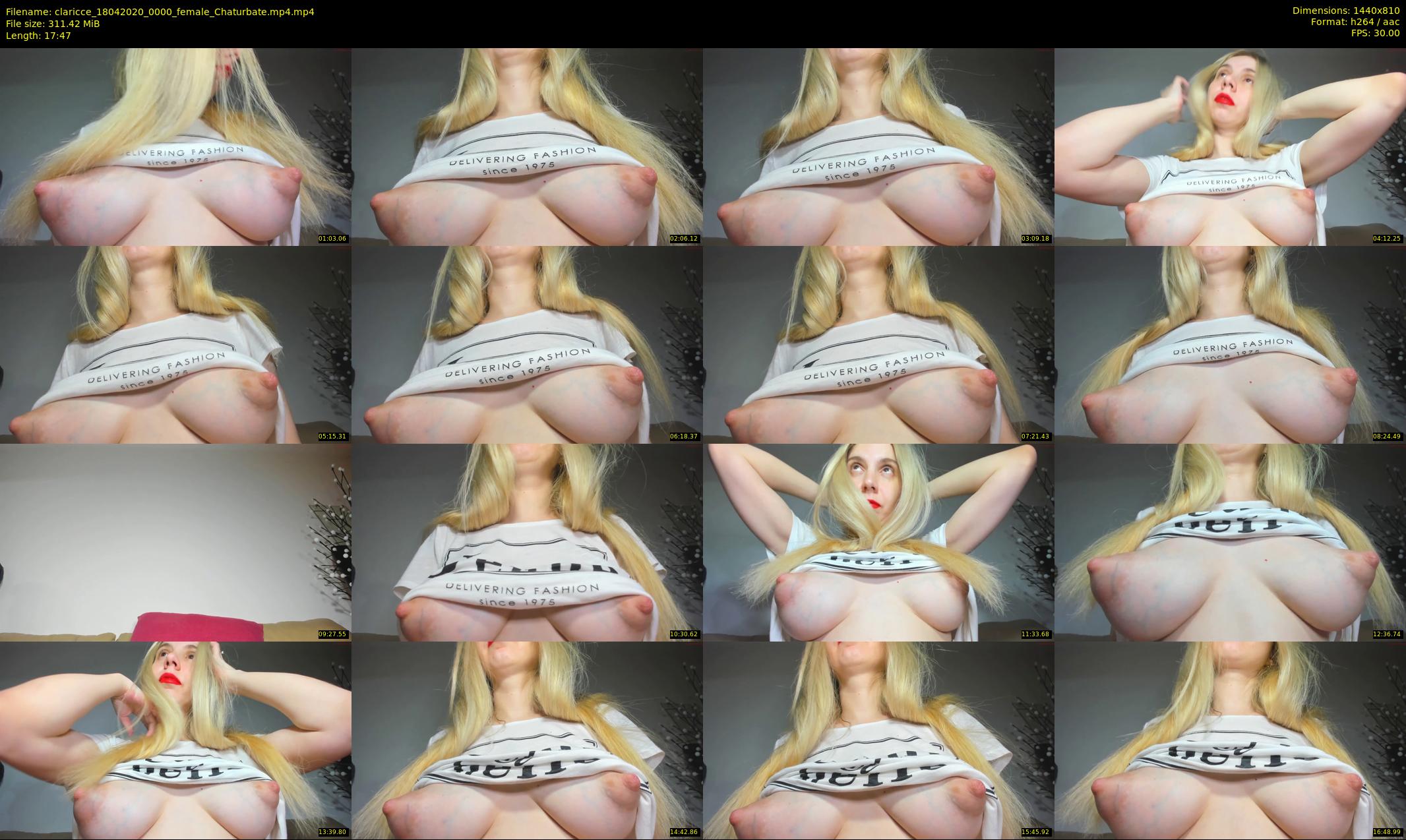 claricce — 18 minute Chaturbate female cam show recording, 720p, Apr 18, 2020