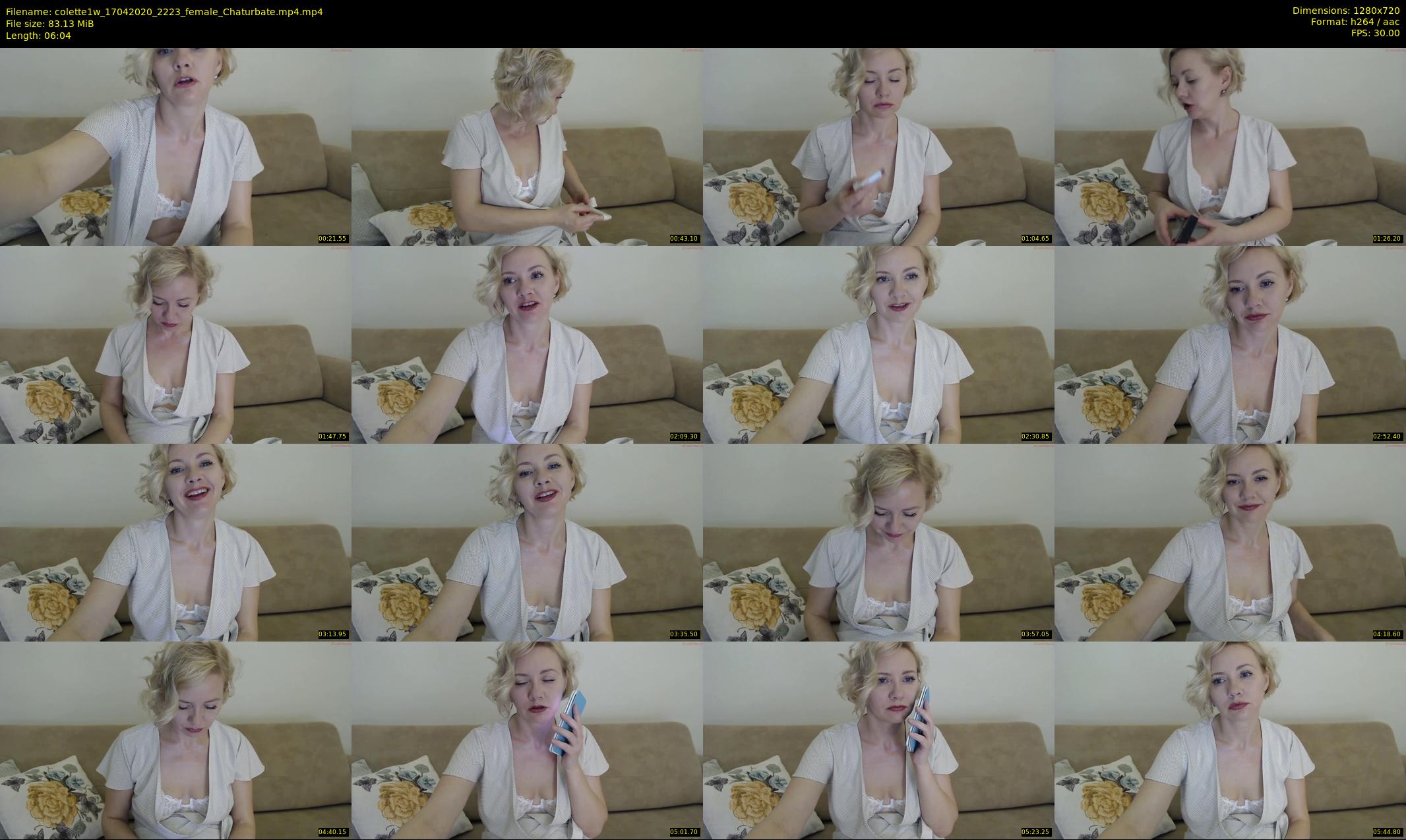 colette1w — 7 minute Chaturbate female cam show recording, 720p, Apr 17, 2020