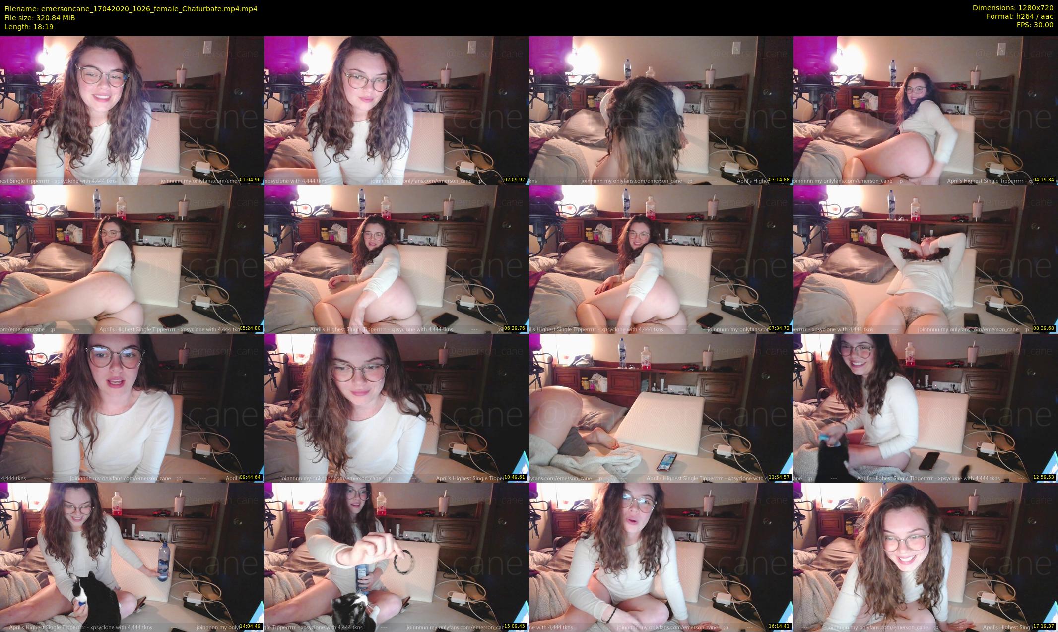 emersoncane — 19 minute Chaturbate female cam show recording, 720p, Apr 17, 2020