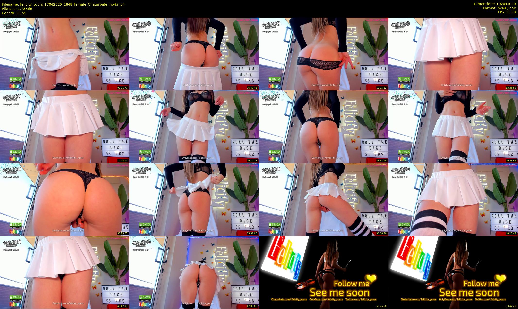 felicity_yours — 57 minute Chaturbate female cam show recording, 1080p, Apr 17, 2020
