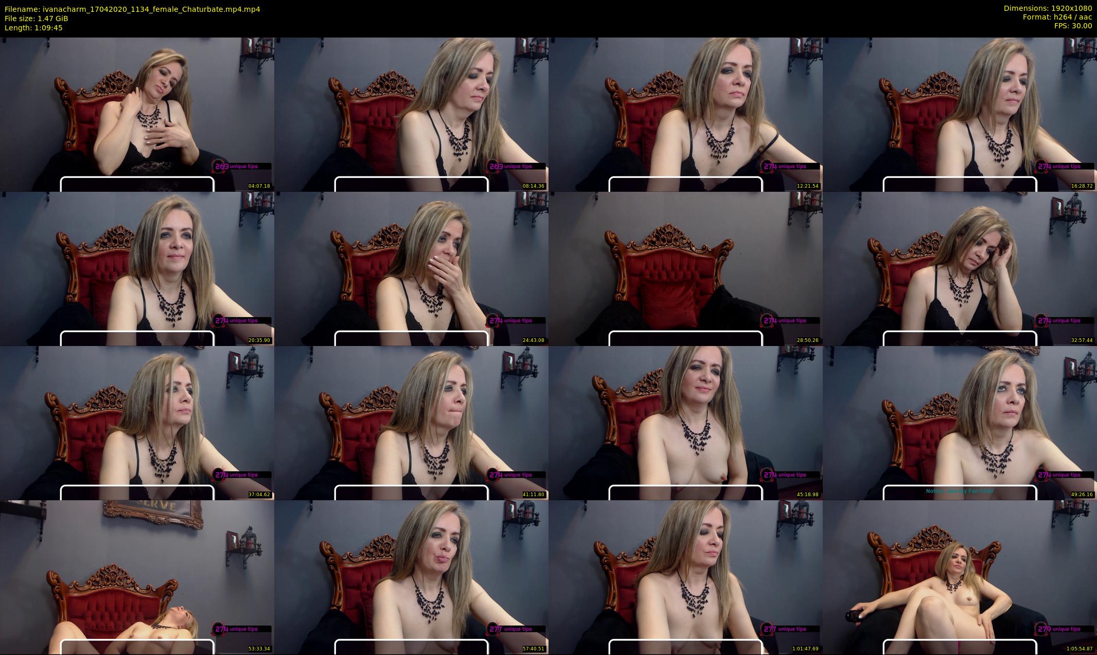 ivanacharm — 70 minute Chaturbate female cam show recording, 1080p, Apr 17, 2020