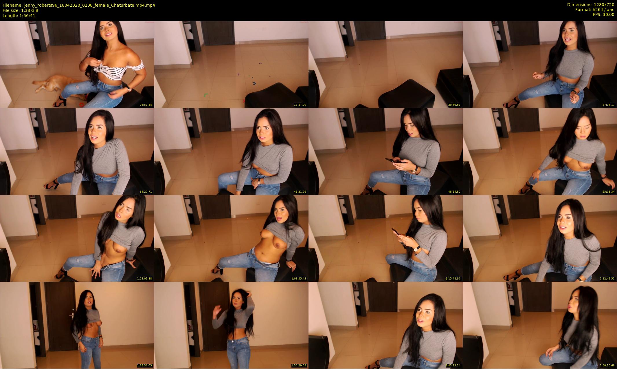 jenny_roberts96 — 117 minute Chaturbate female cam show recording, 720p, Apr 18, 2020
