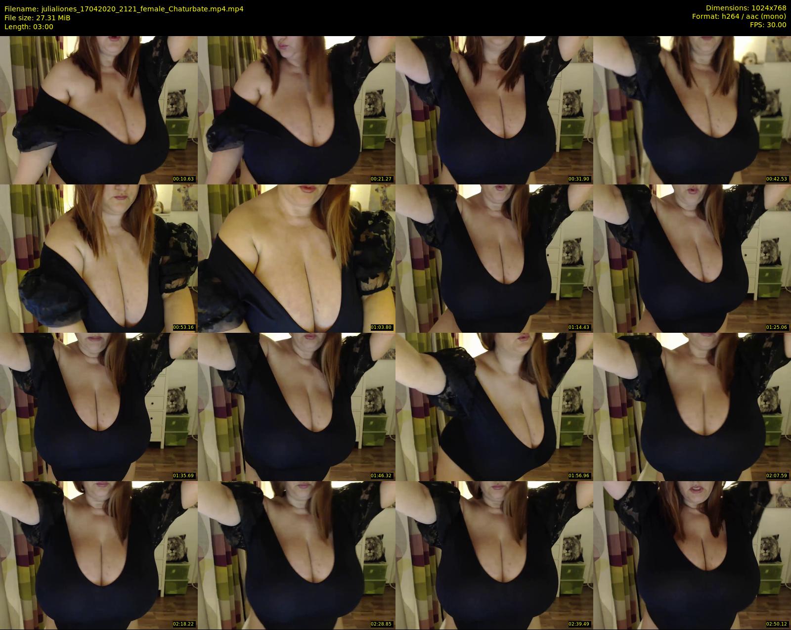 julialiones — 3 minute Chaturbate female cam show recording, 720p, Apr 17, 2020
