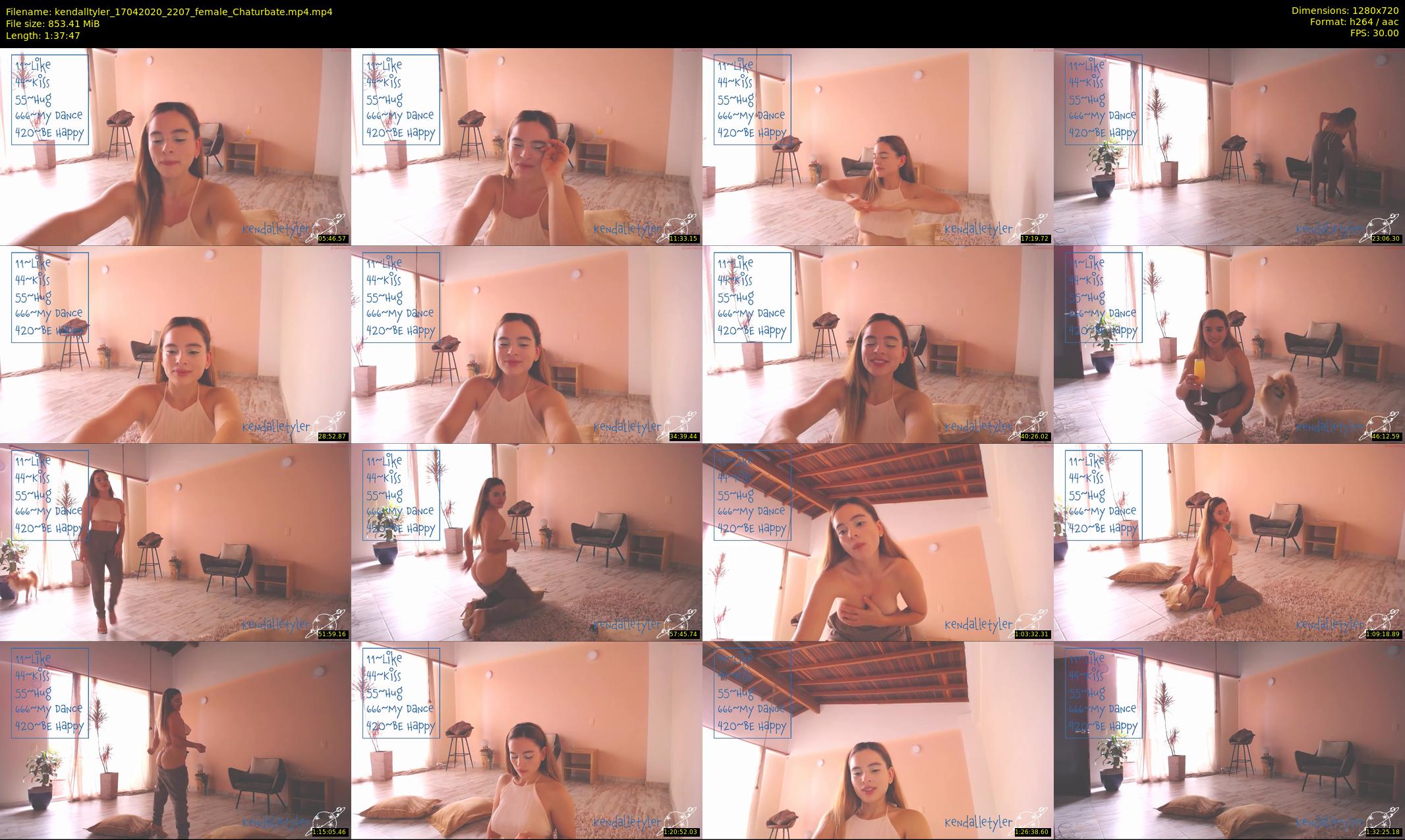 kendalltyler — 98 minute Chaturbate female cam show recording, 720p, Apr 17, 2020