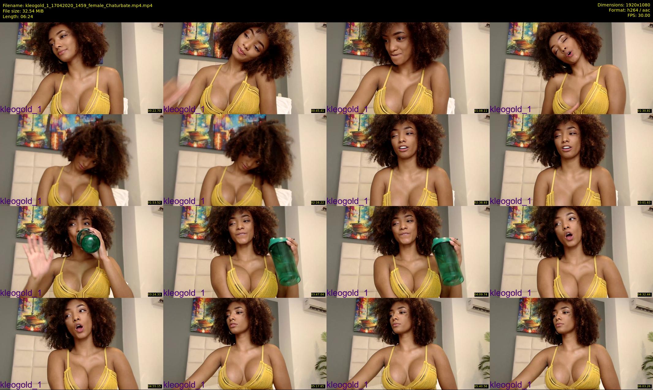 kleogold_1 — 7 minute Chaturbate female cam show recording, 1080p, Apr 17, 2020