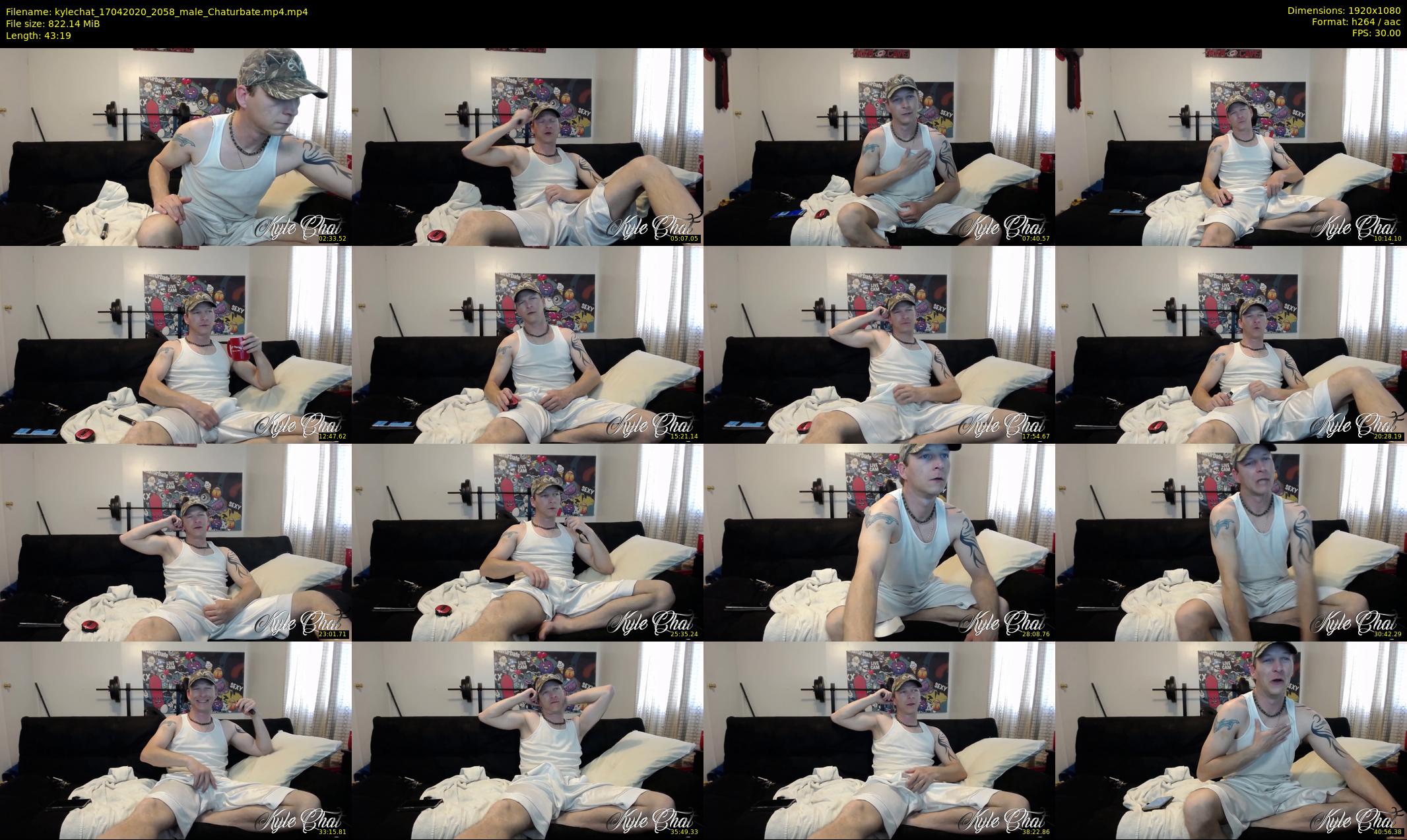 kylechat — 44 minute Chaturbate male cam show recording, 1080p, Apr 17, 2020