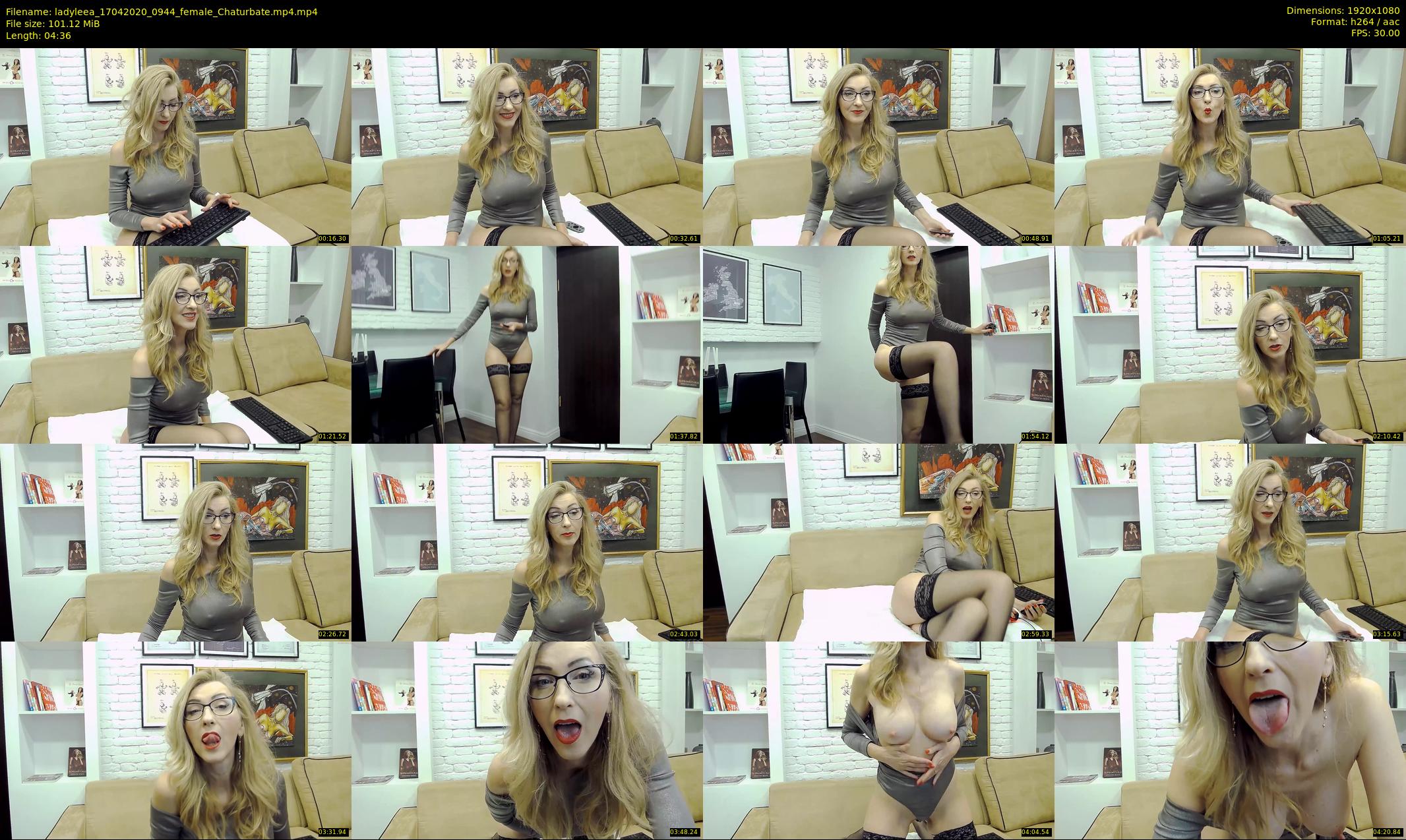 ladyleea — 5 minute Chaturbate female cam show recording, 1080p, Apr 17, 2020
