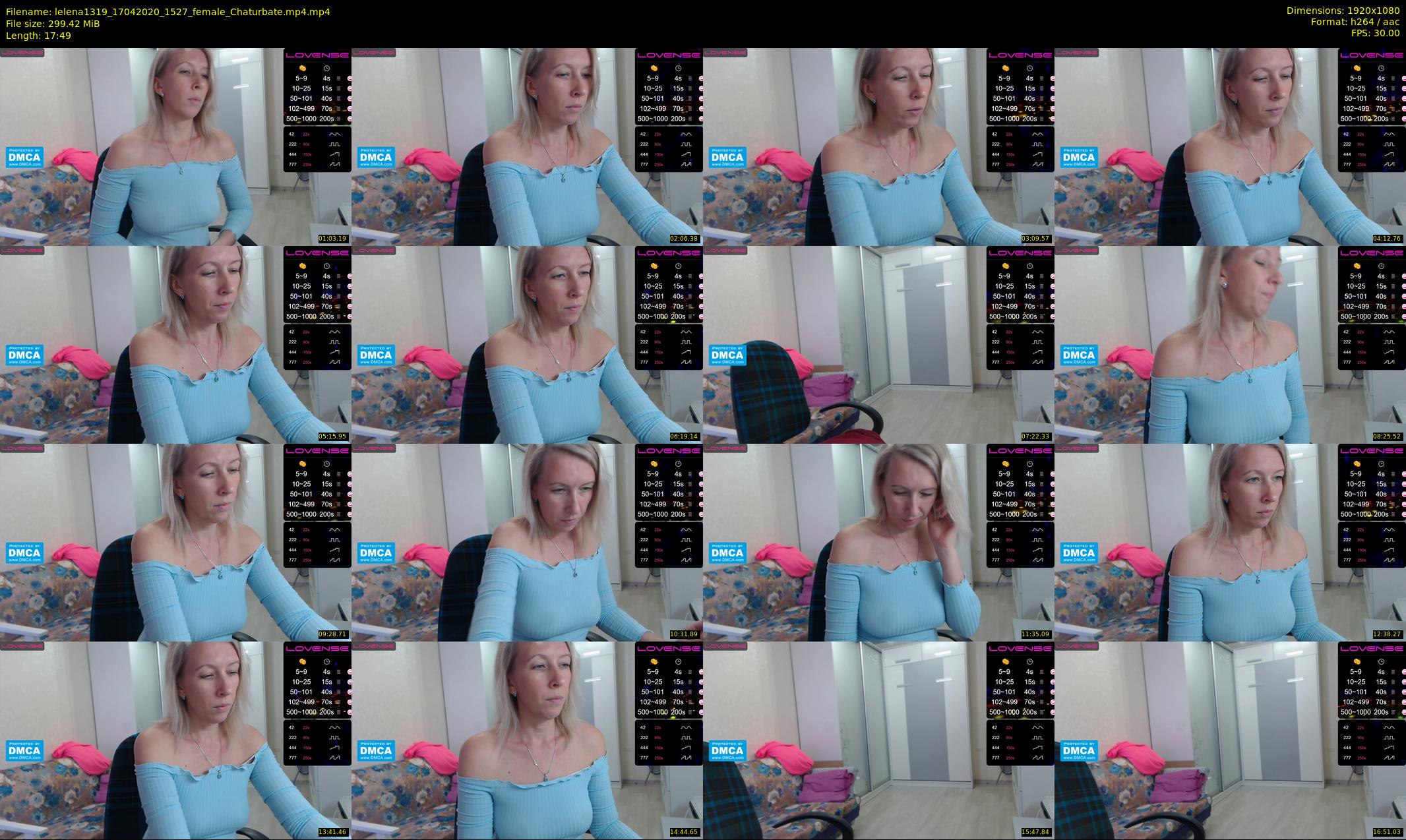 lelena1319 — 18 minute Chaturbate female cam show recording, 1080p, Apr 17, 2020