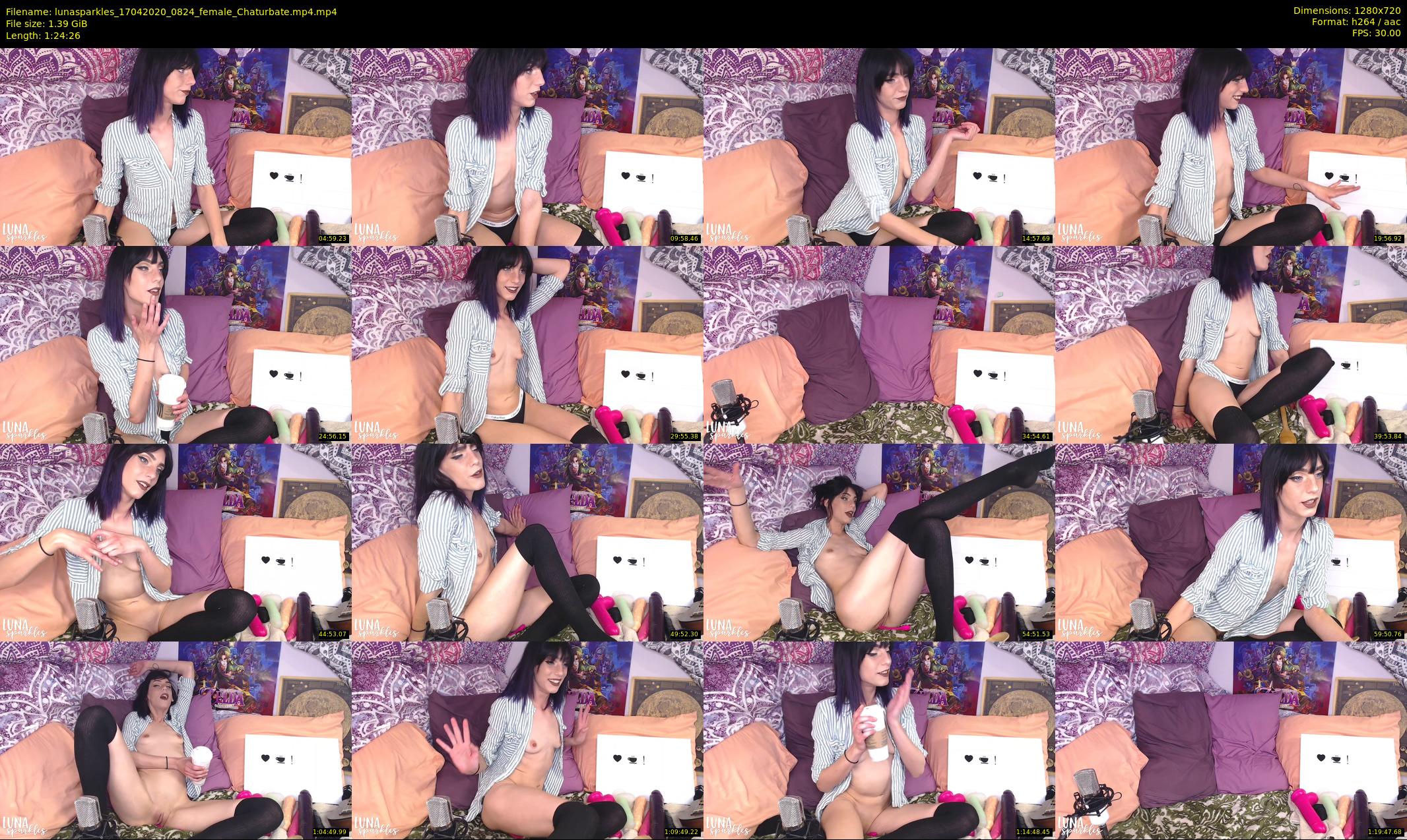 lunasparkles — 85 minute Chaturbate female cam show recording, 720p, Apr 17, 2020