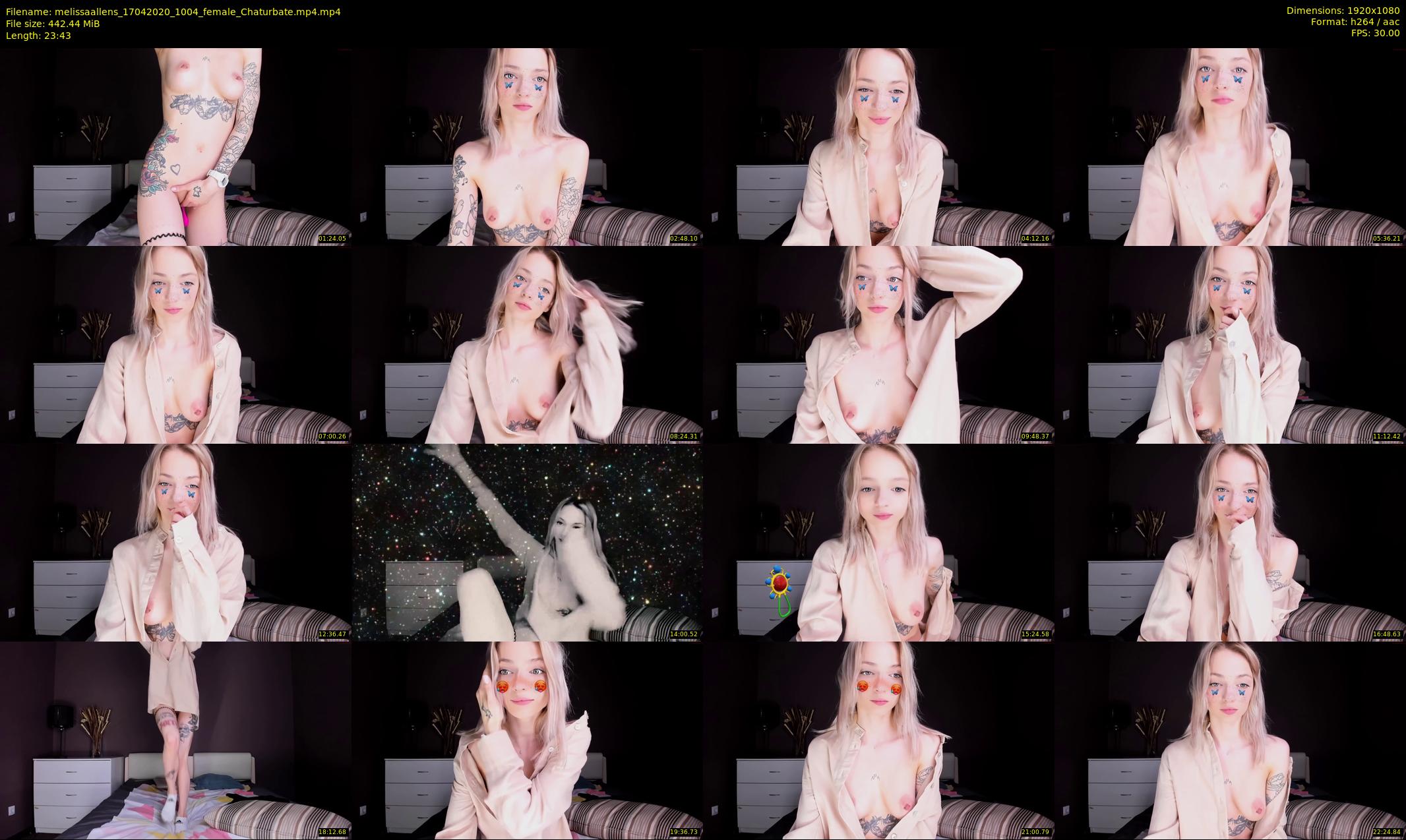 melissaallens — 24 minute Chaturbate female cam show recording, 1080p, Apr 17, 2020