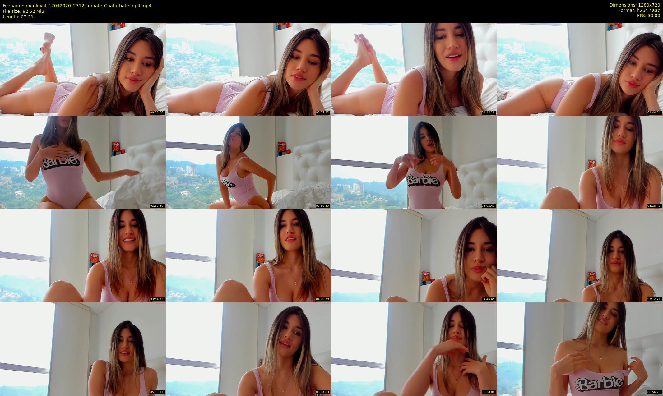 miaduval — 8 minute Chaturbate female cam show recording, 720p, Apr 17, 2020