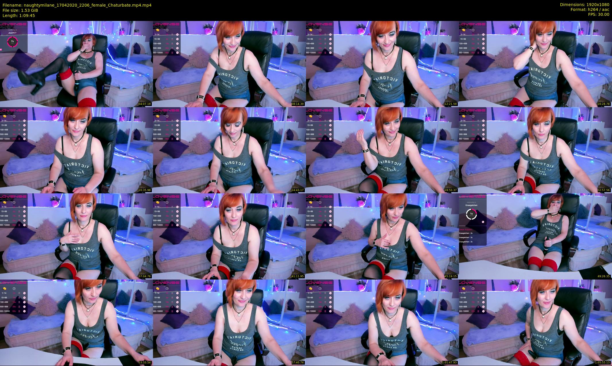 naughtymilane — 70 minute Chaturbate female cam show recording, 1080p, Apr 17, 2020