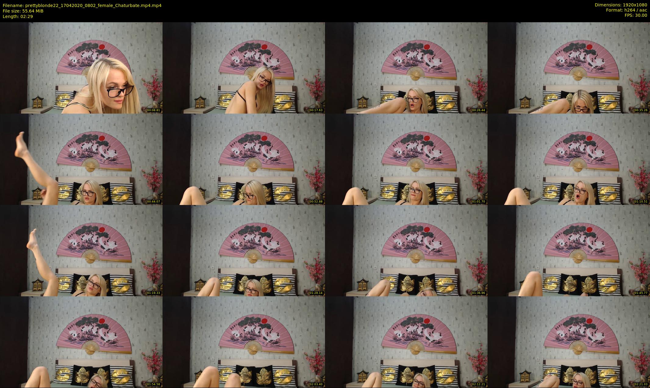 prettyblonde22 — 3 minute Chaturbate female cam show recording, 1080p, Apr 17, 2020