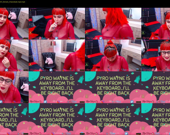 pyrowayne — 54 minute Chaturbate female cam show recording, 720p, Apr 18, 2020