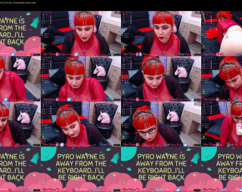 pyrowayne — 54 minute Chaturbate female cam show recording, 720p, Apr 18, 2020