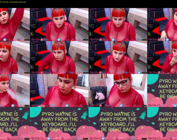 pyrowayne — 13 minute Chaturbate female cam show recording, 720p, Apr 18, 2020