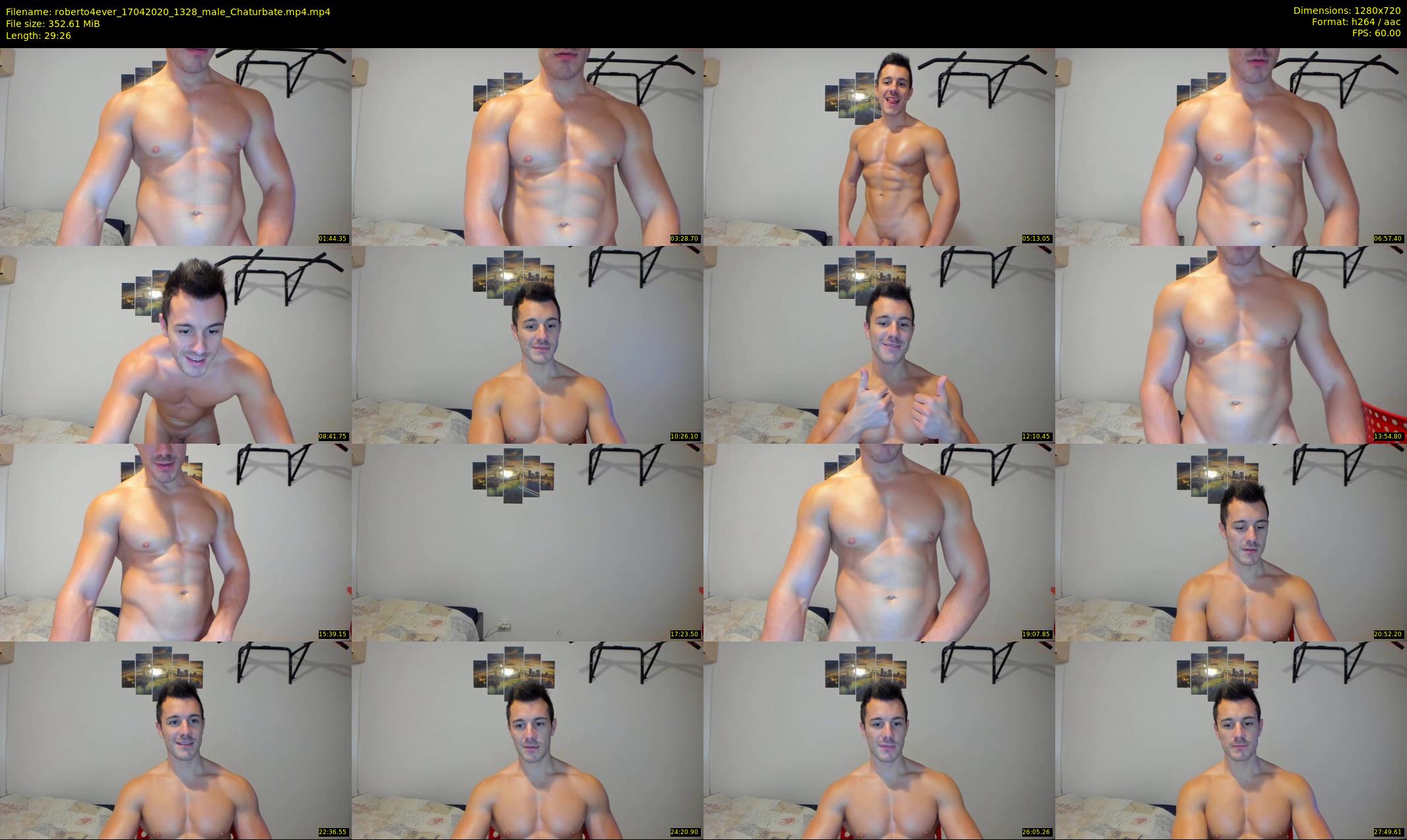 roberto4ever — 30 minute Chaturbate male cam show recording, 720p, Apr 17, 2020