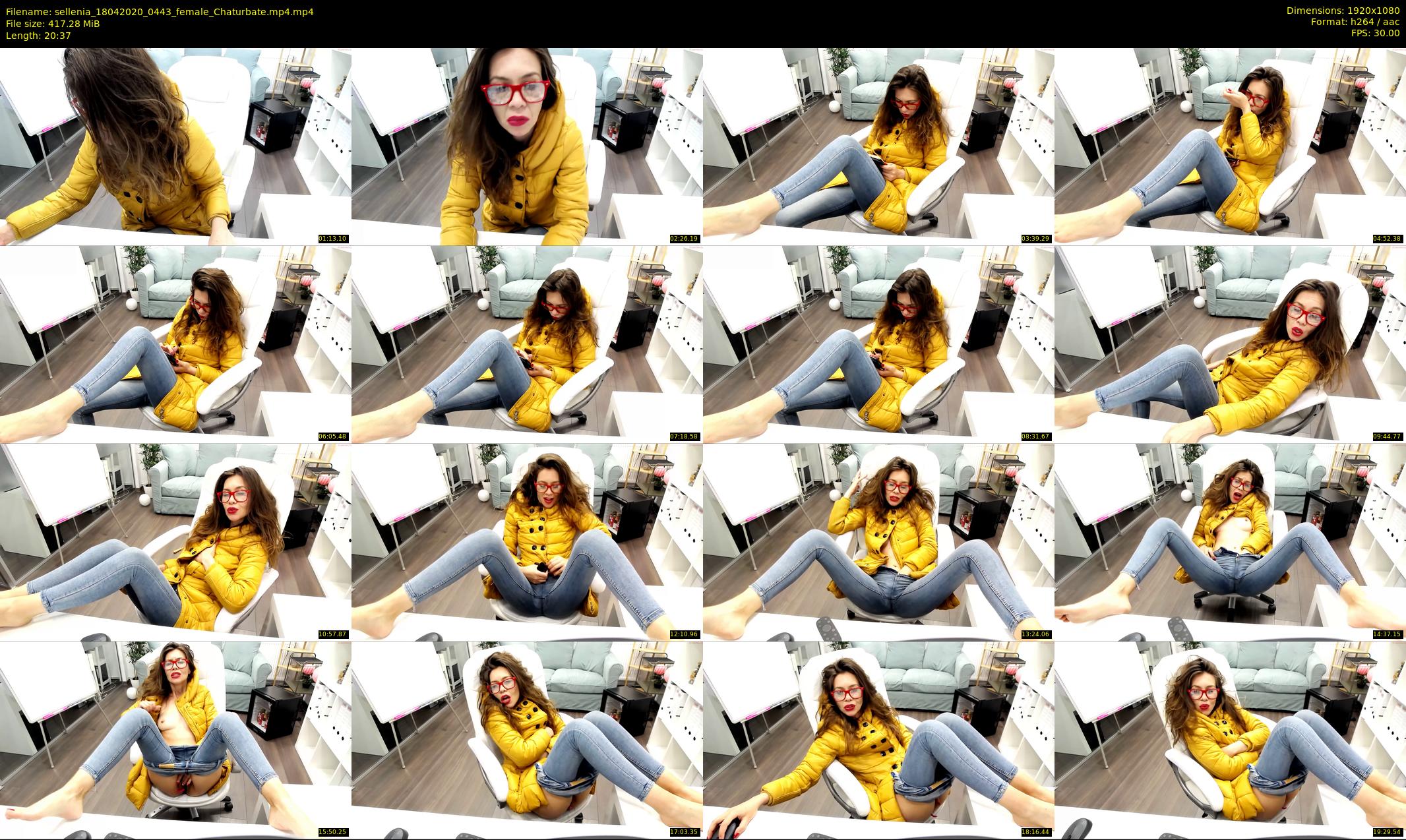 sellenia — 21 minute Chaturbate female cam show recording, 1080p, Apr 18, 2020
