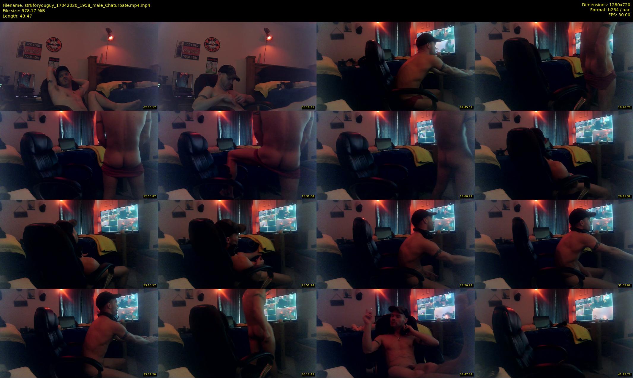 str8foryouguy — 44 minute Chaturbate male cam show recording, 720p, Apr 17, 2020