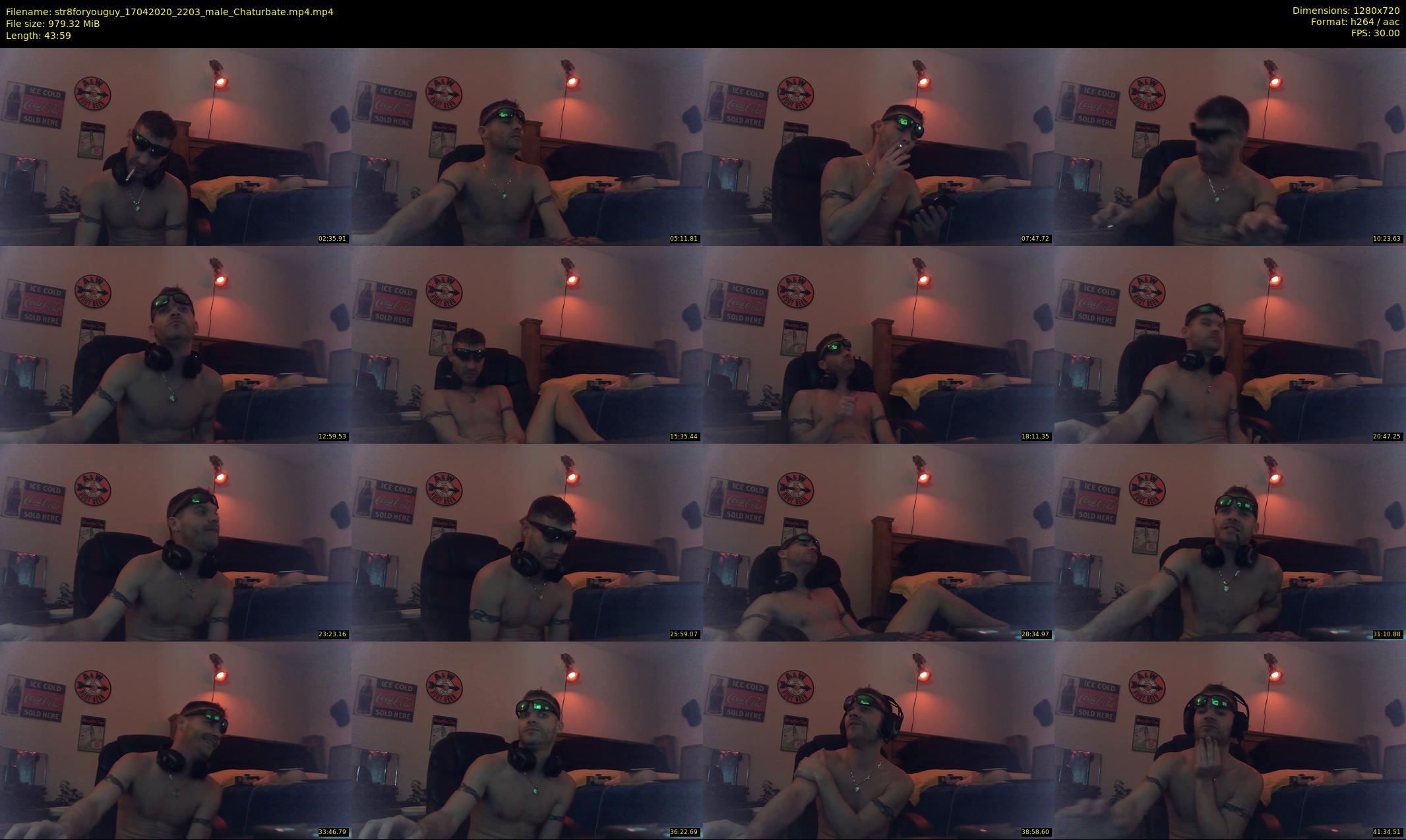 str8foryouguy — 44 minute Chaturbate male cam show recording, 720p, Apr 17, 2020