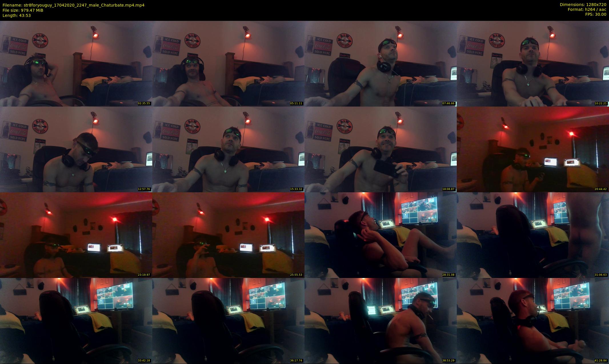 str8foryouguy — 44 minute Chaturbate male cam show recording, 720p, Apr 17, 2020