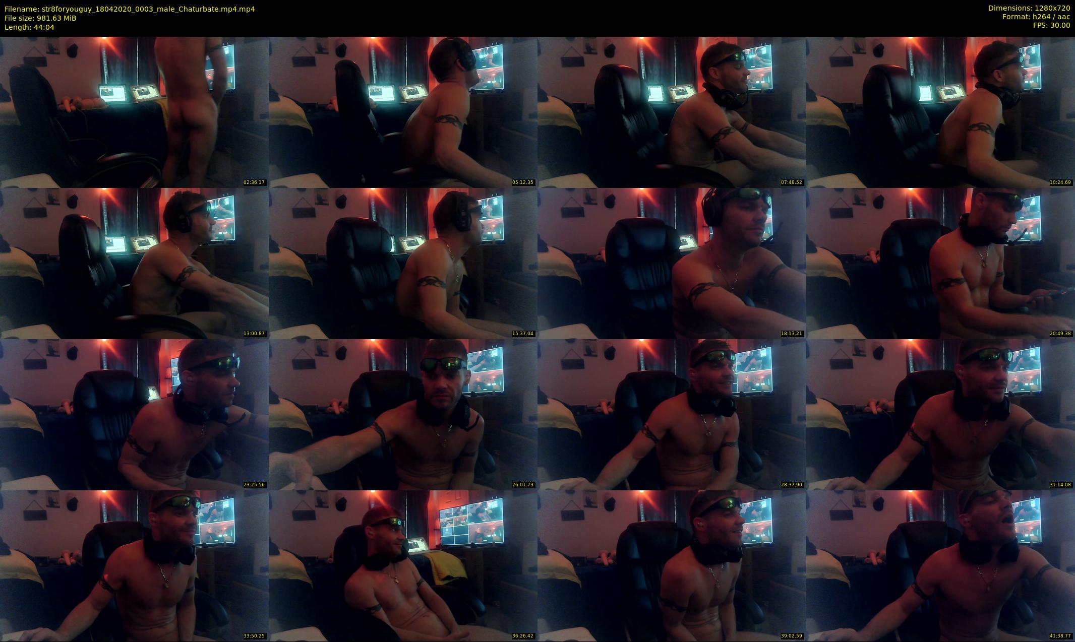 str8foryouguy — 45 minute Chaturbate male cam show recording, 720p, Apr 18, 2020