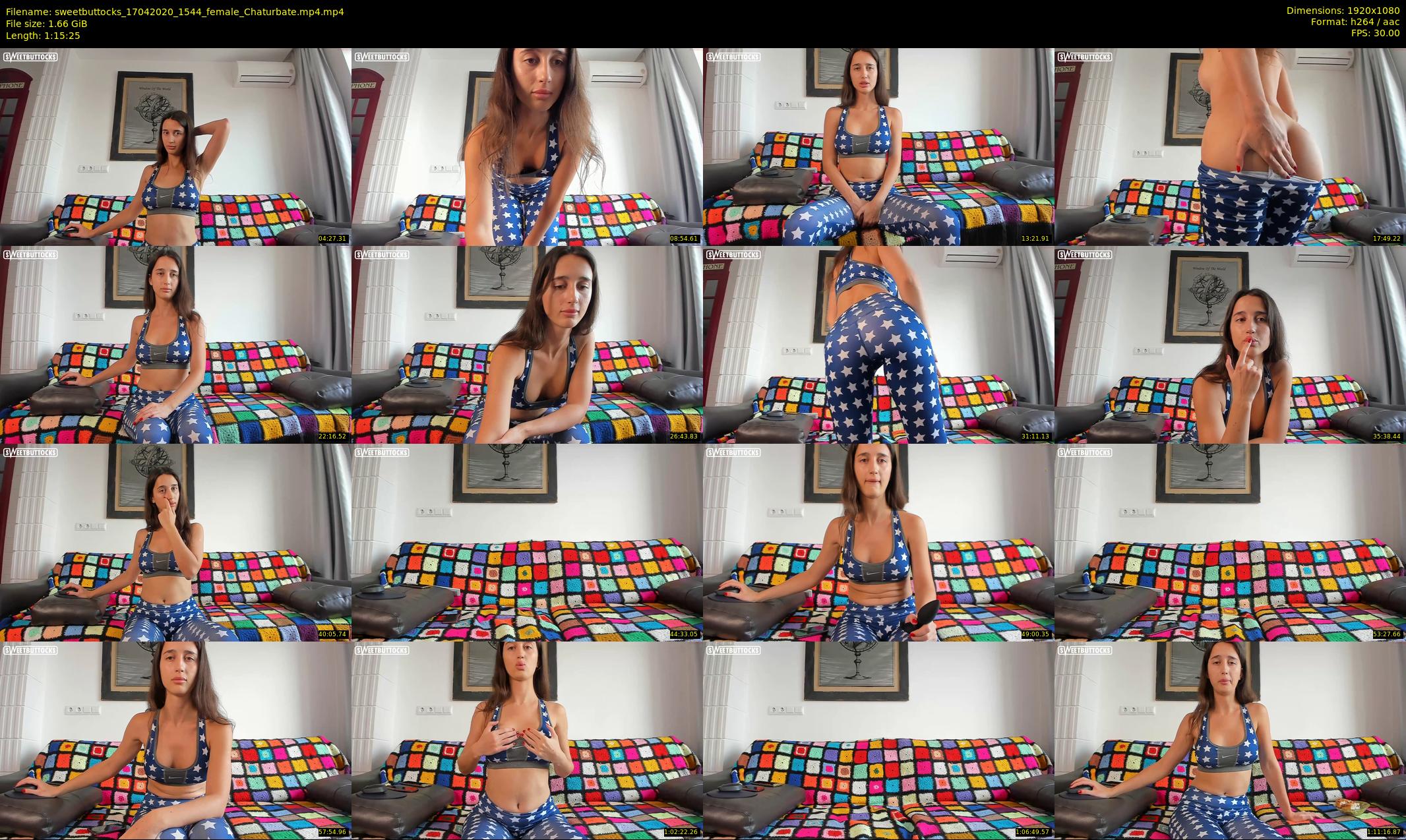 sweetbuttocks — 76 minute Chaturbate female cam show recording, 1080p, Apr 17, 2020