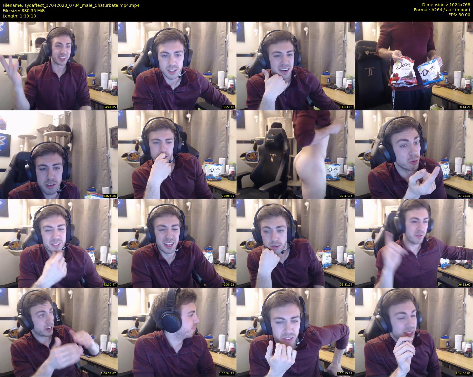 sydaffect — 80 minute Chaturbate male cam show recording, 720p, Apr 17, 2020