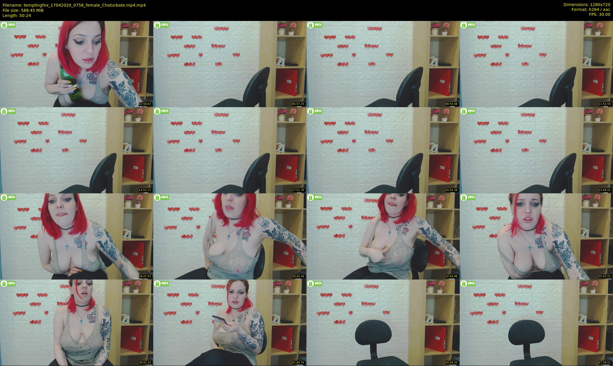 temptingfox — 51 minute Chaturbate female cam show recording, 720p, Apr 17, 2020
