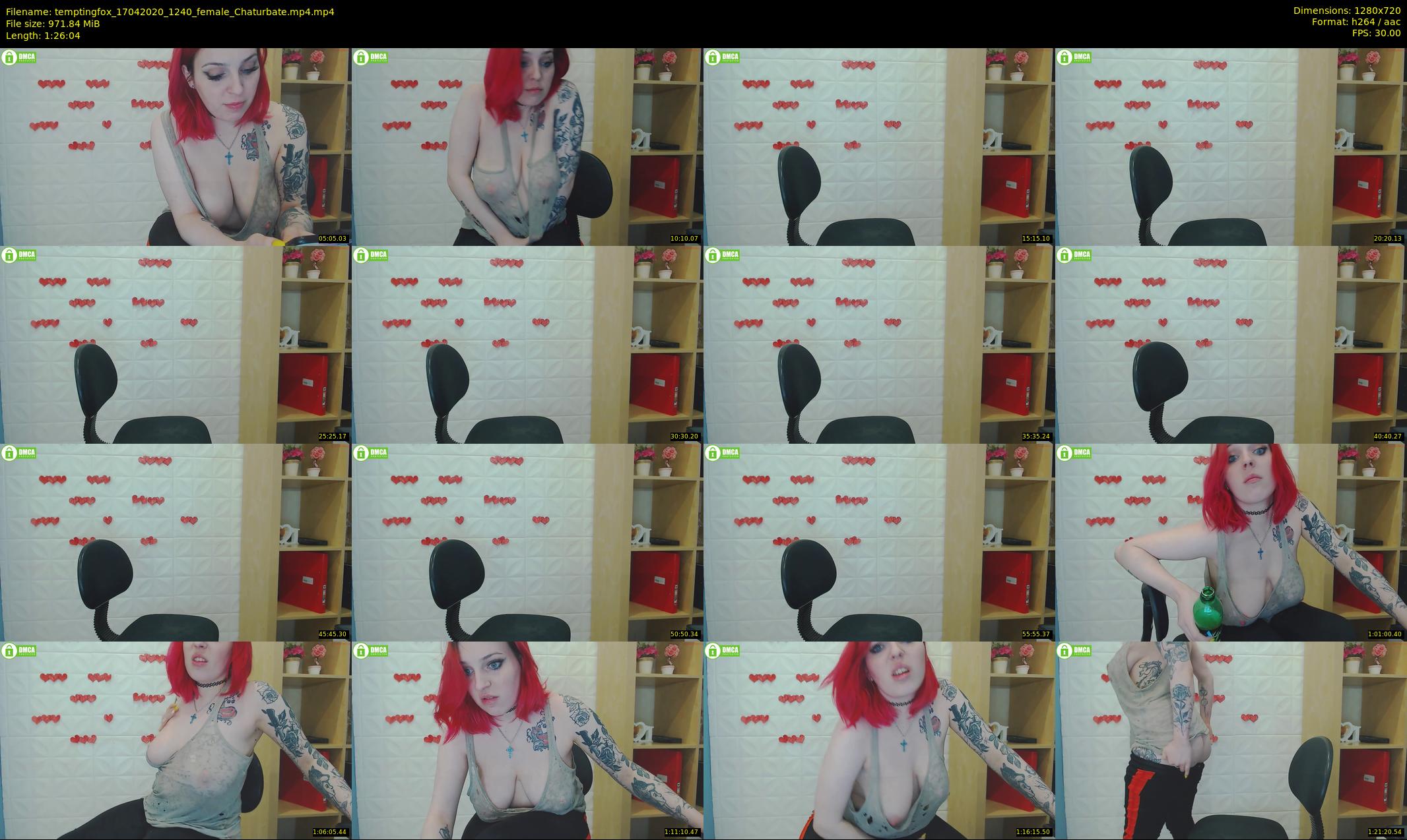 temptingfox — 87 minute Chaturbate female cam show recording, 720p, Apr 17, 2020