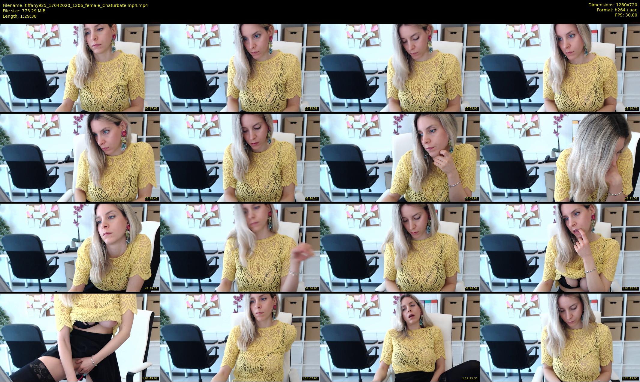 tiffany925 — 90 minute Chaturbate female cam show recording, 720p, Apr 17, 2020