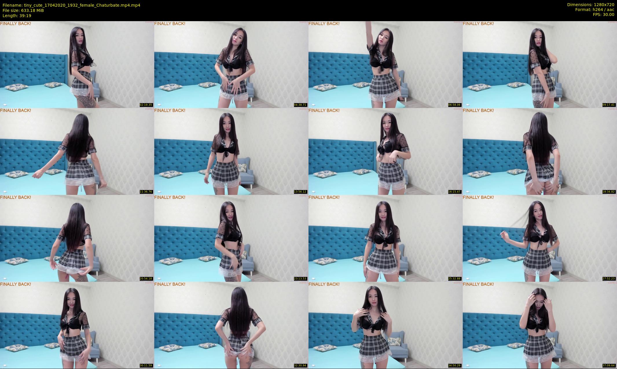 tiny_cute — 40 minute Chaturbate female cam show recording, 720p, Apr 17, 2020