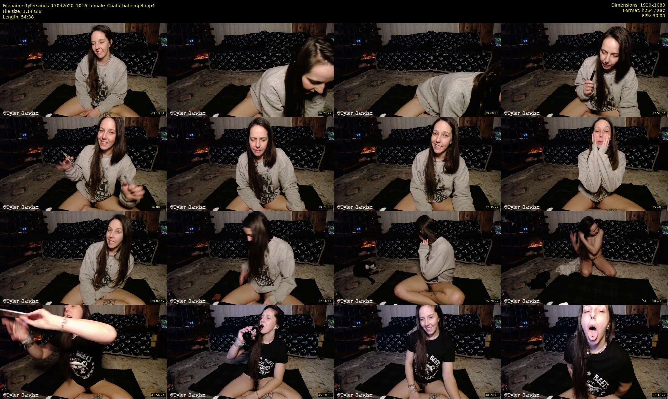 tylersands — 55 minute Chaturbate female cam show recording, 1080p, Apr 17, 2020